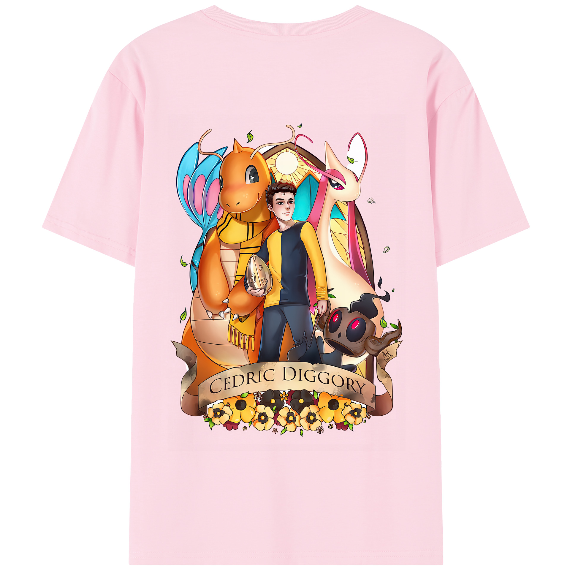 （画像用） Harry Potter ハリー・ポッターシリーズ 綿100％半袖Tシャツ（背面プリント）