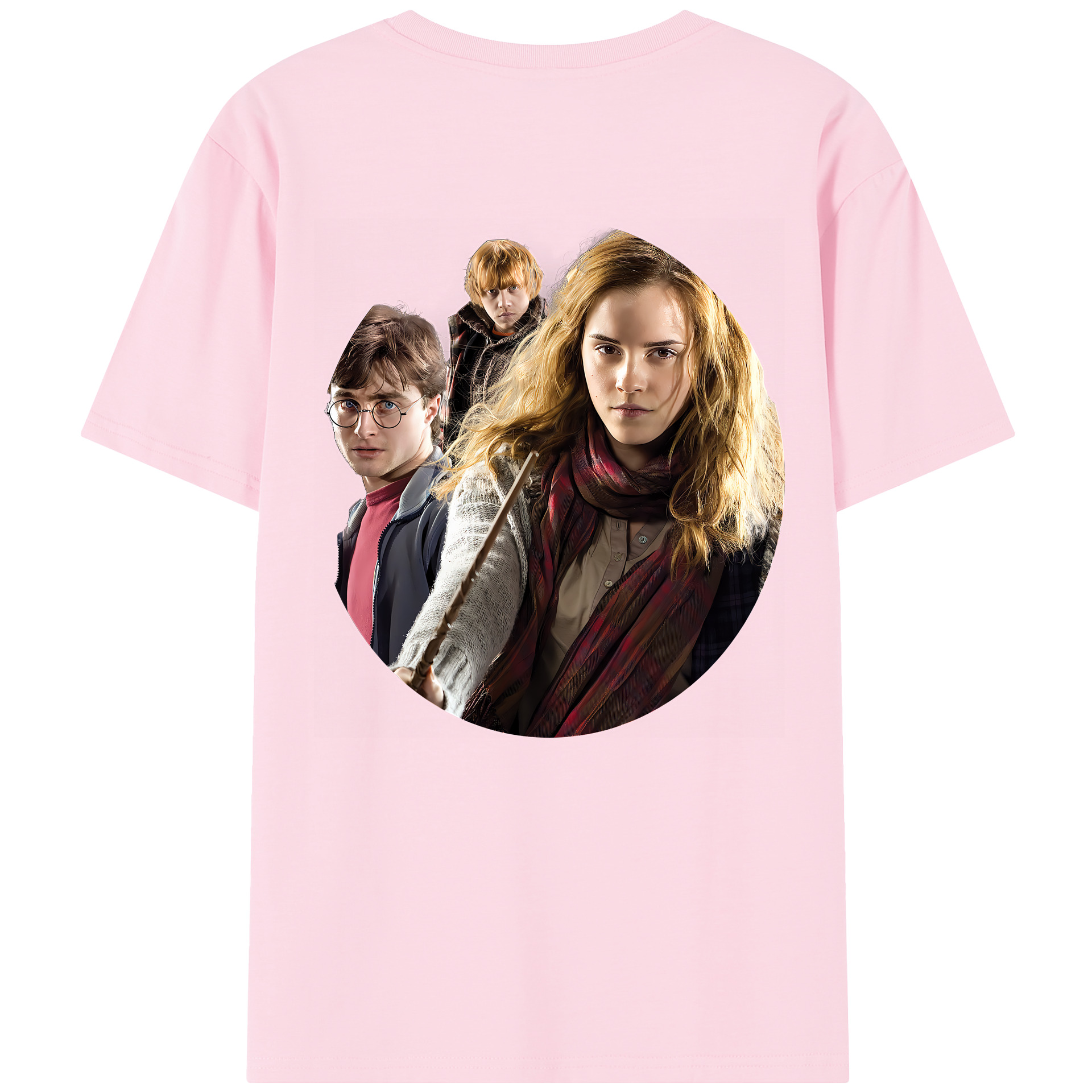 （画像用） Harry Potter ハリー・ポッターシリーズ 綿100％半袖Tシャツ（背面プリント）