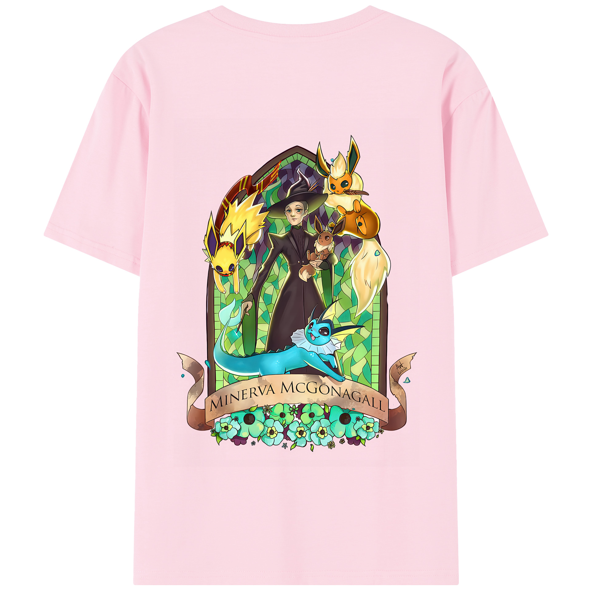 （画像用） Harry Potter ハリー・ポッターシリーズ 綿100％半袖Tシャツ（背面プリント）