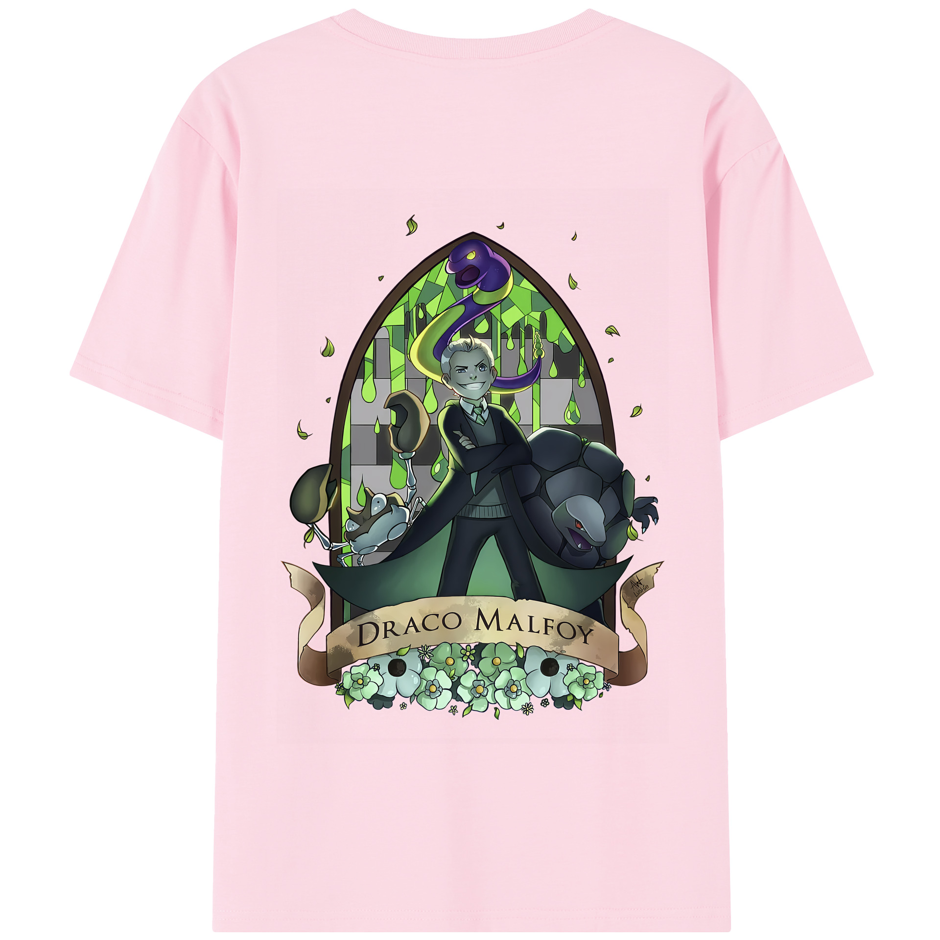 （画像用） Harry Potter ハリー・ポッターシリーズ 綿100％半袖Tシャツ（背面プリント）