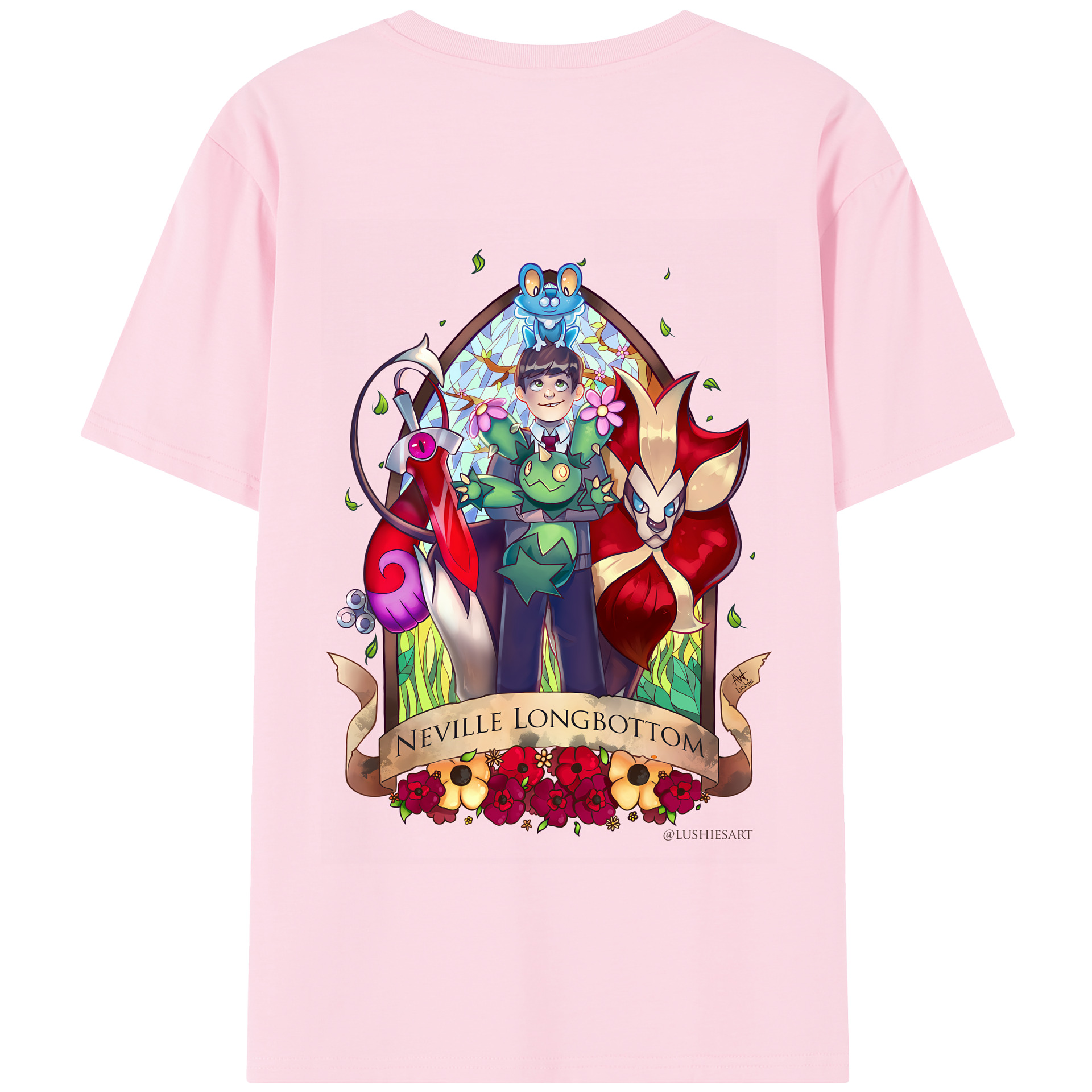 （画像用） Harry Potter ハリー・ポッターシリーズ 綿100％半袖Tシャツ（背面プリント）