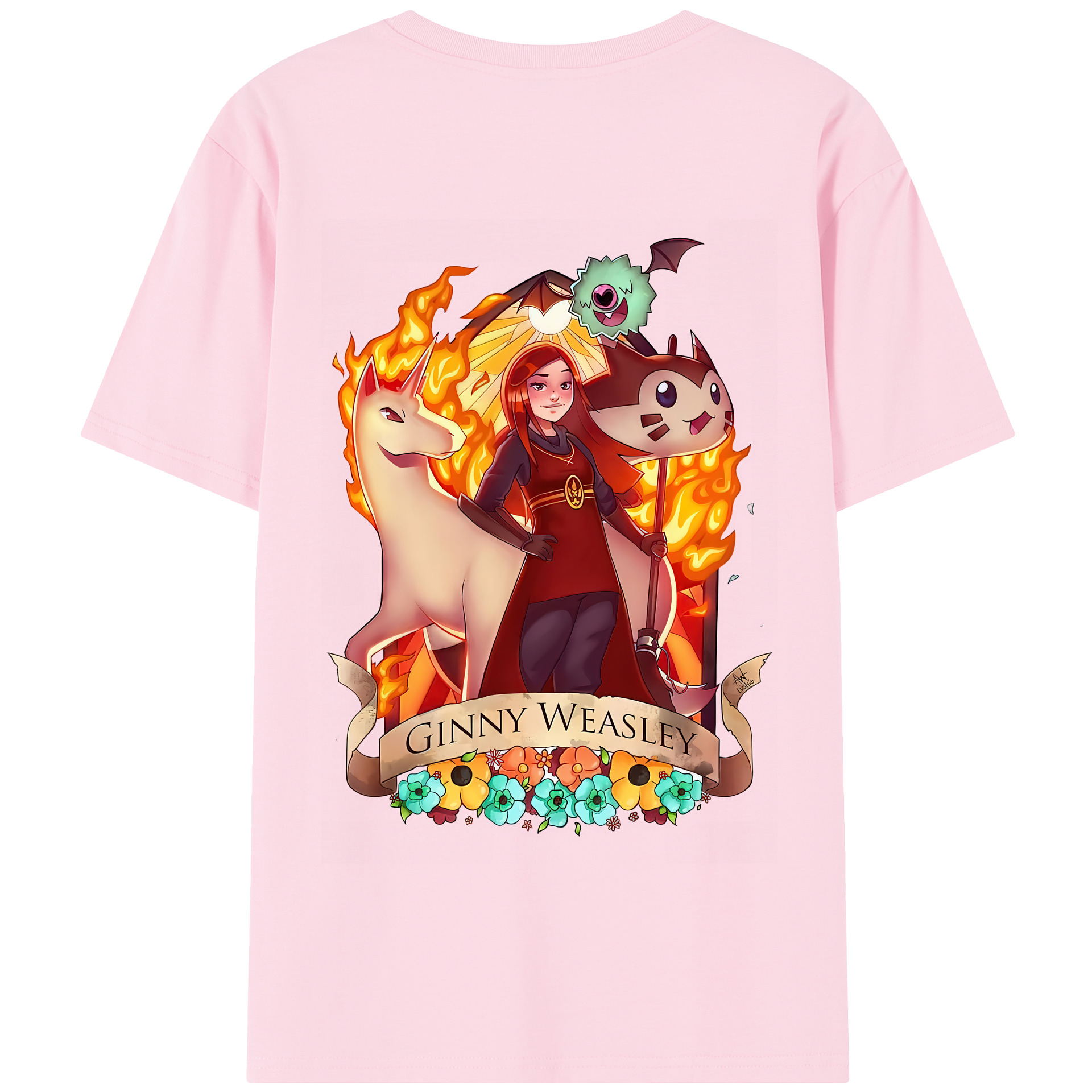 （画像用） Harry Potter ハリー・ポッターシリーズ 綿100％半袖Tシャツ（背面プリント）