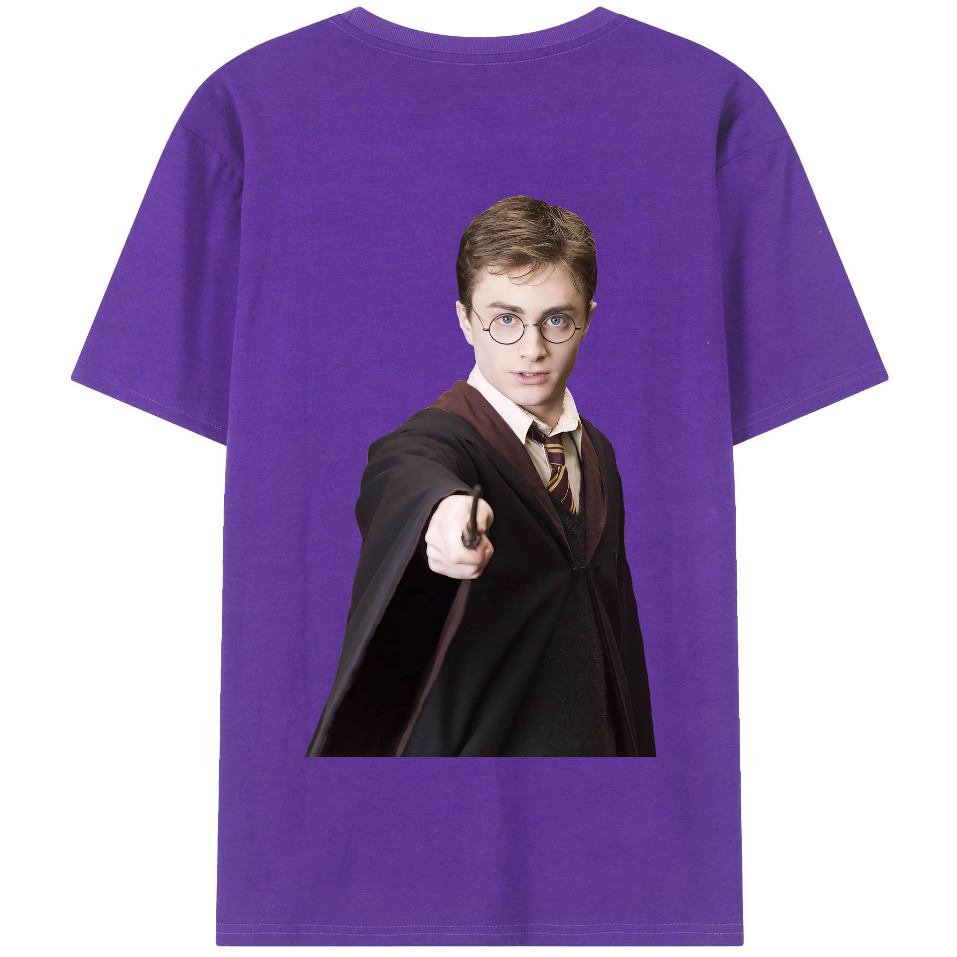 （画像用） Harry Potter ハリー・ポッターシリーズ 綿100％半袖Tシャツ（背面プリント）