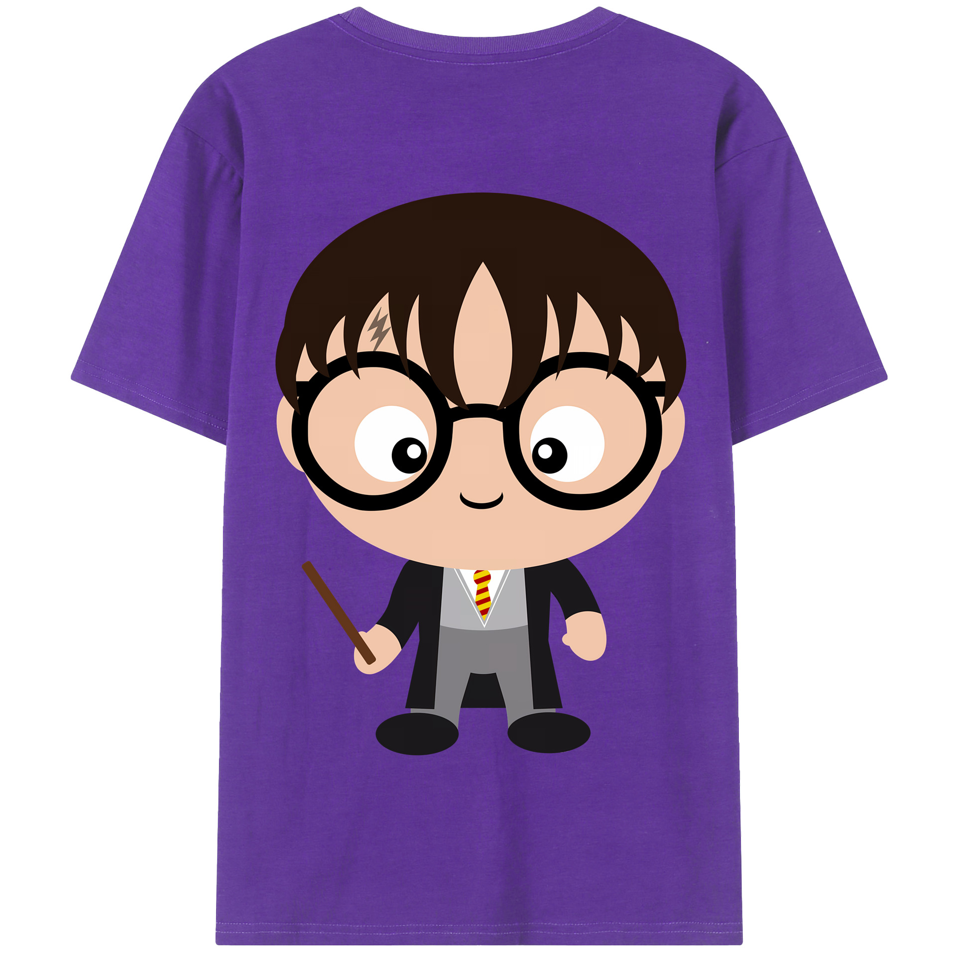 （画像用） Harry Potter ハリー・ポッターシリーズ 綿100％半袖Tシャツ（背面プリント）
