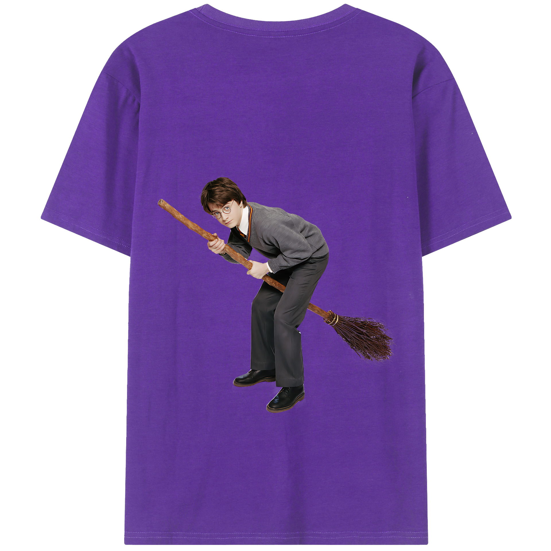（画像用） Harry Potter ハリー・ポッターシリーズ 綿100％半袖Tシャツ（背面プリント）