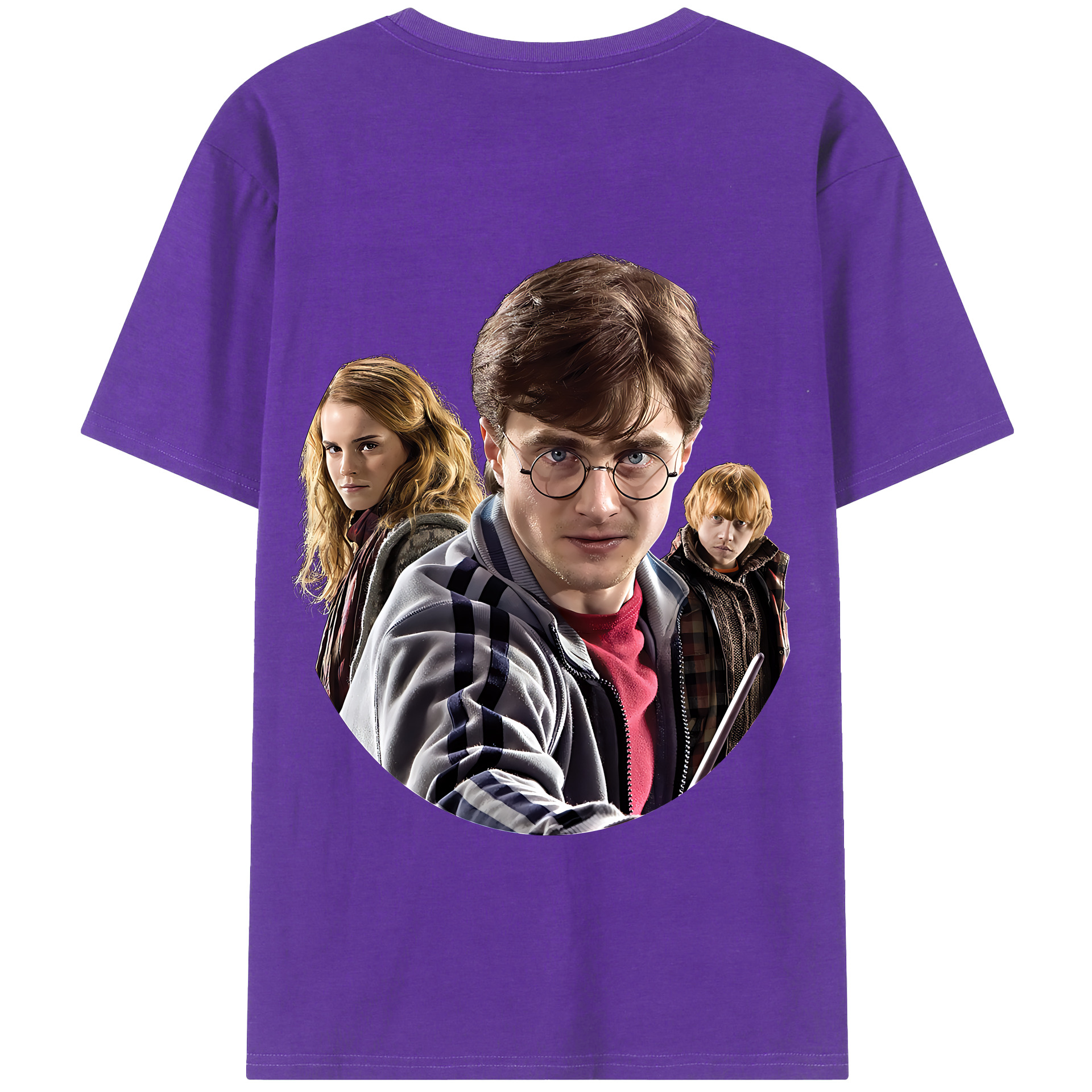 （画像用） Harry Potter ハリー・ポッターシリーズ 綿100％半袖Tシャツ（背面プリント）