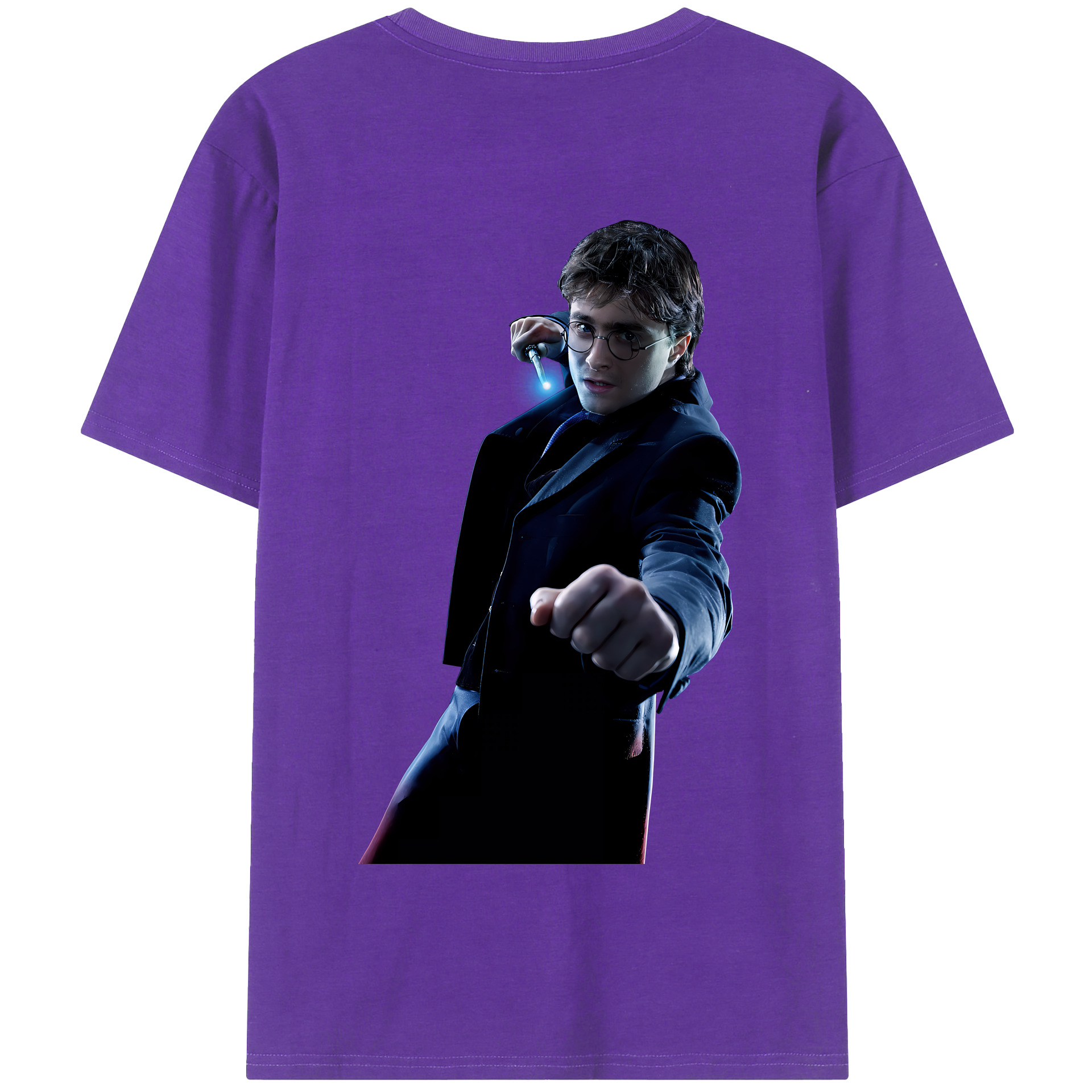 （画像用） Harry Potter ハリー・ポッターシリーズ 綿100％半袖Tシャツ（背面プリント）
