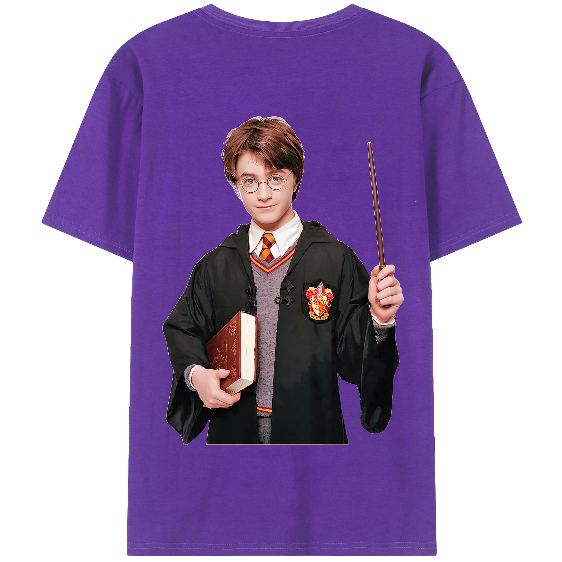 （画像用） Harry Potter ハリー・ポッターシリーズ 綿100％半袖Tシャツ（背面プリント）