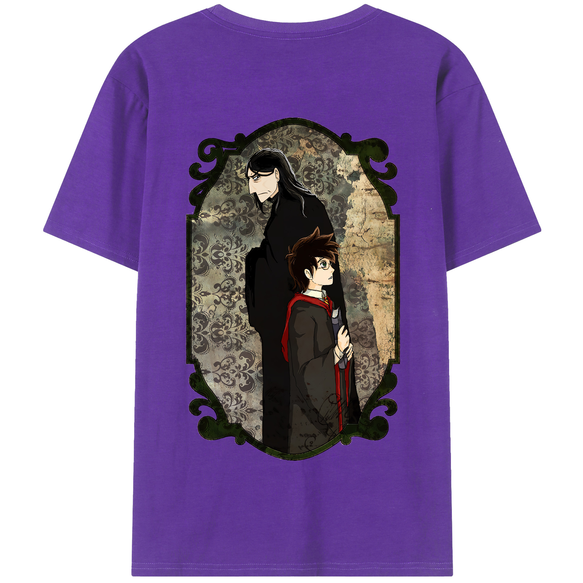 （画像用） Harry Potter ハリー・ポッターシリーズ 綿100％半袖Tシャツ（背面プリント）