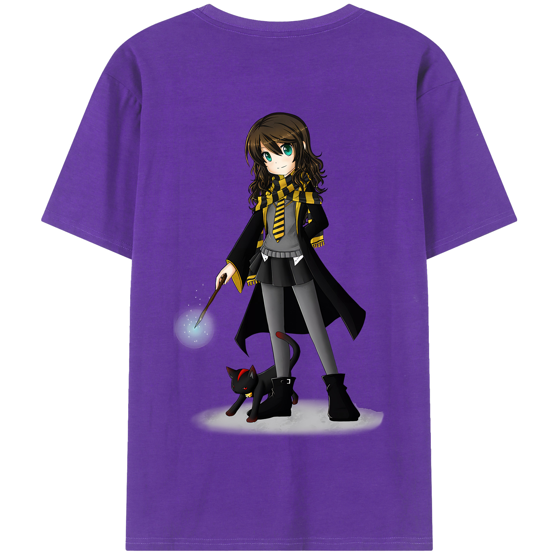 （画像用） Harry Potter ハリー・ポッターシリーズ 綿100％半袖Tシャツ（背面プリント）