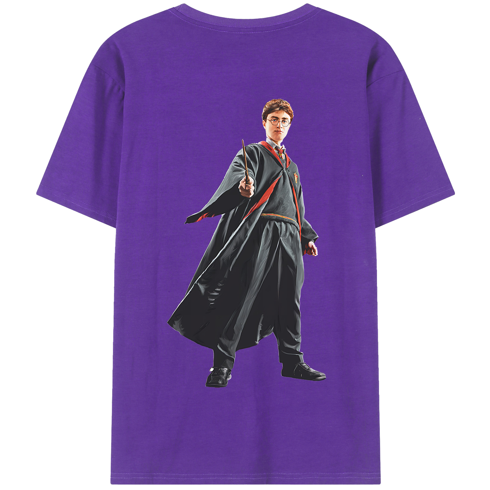 （画像用） Harry Potter ハリー・ポッターシリーズ 綿100％半袖Tシャツ（背面プリント）