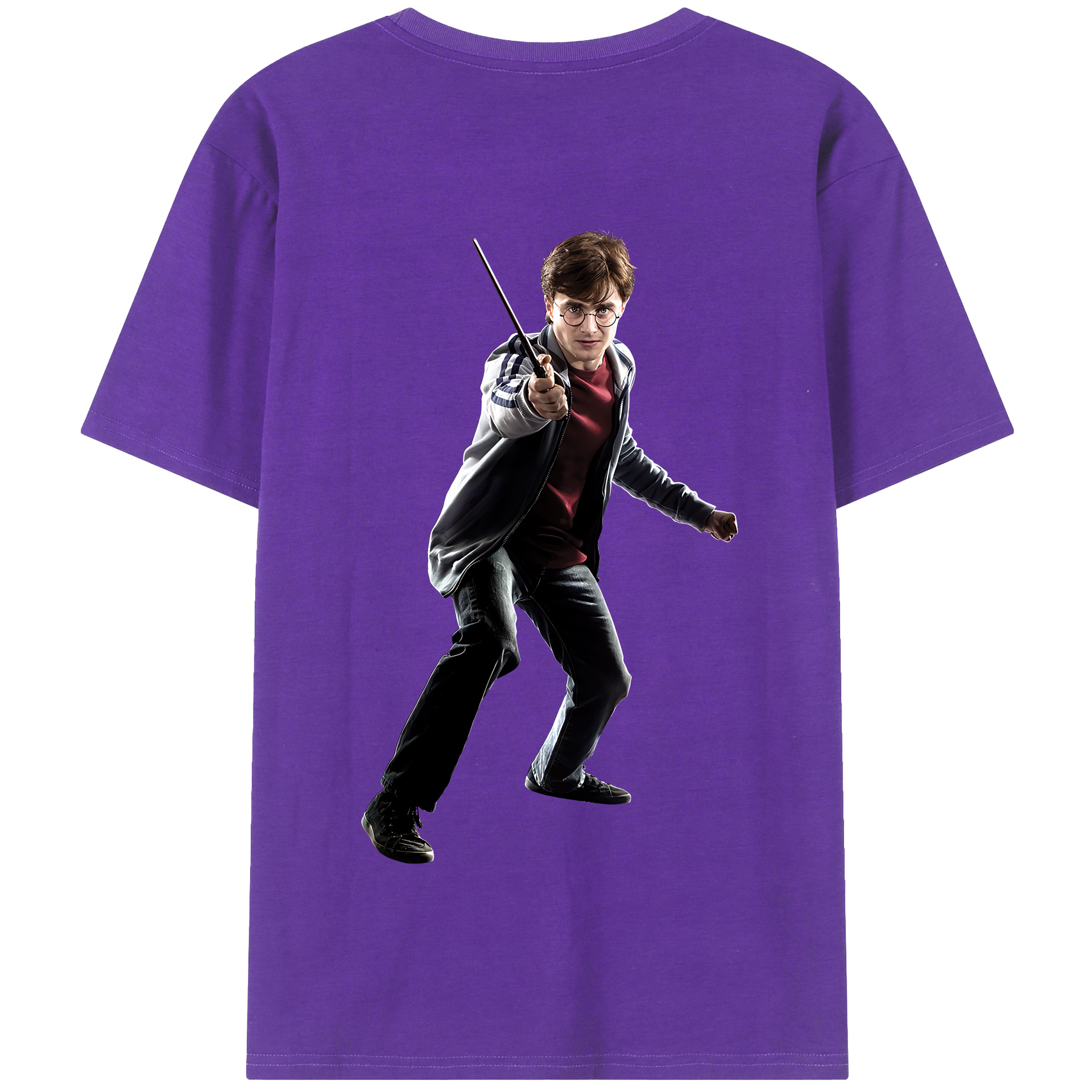 （画像用） Harry Potter ハリー・ポッターシリーズ 綿100％半袖Tシャツ（背面プリント）