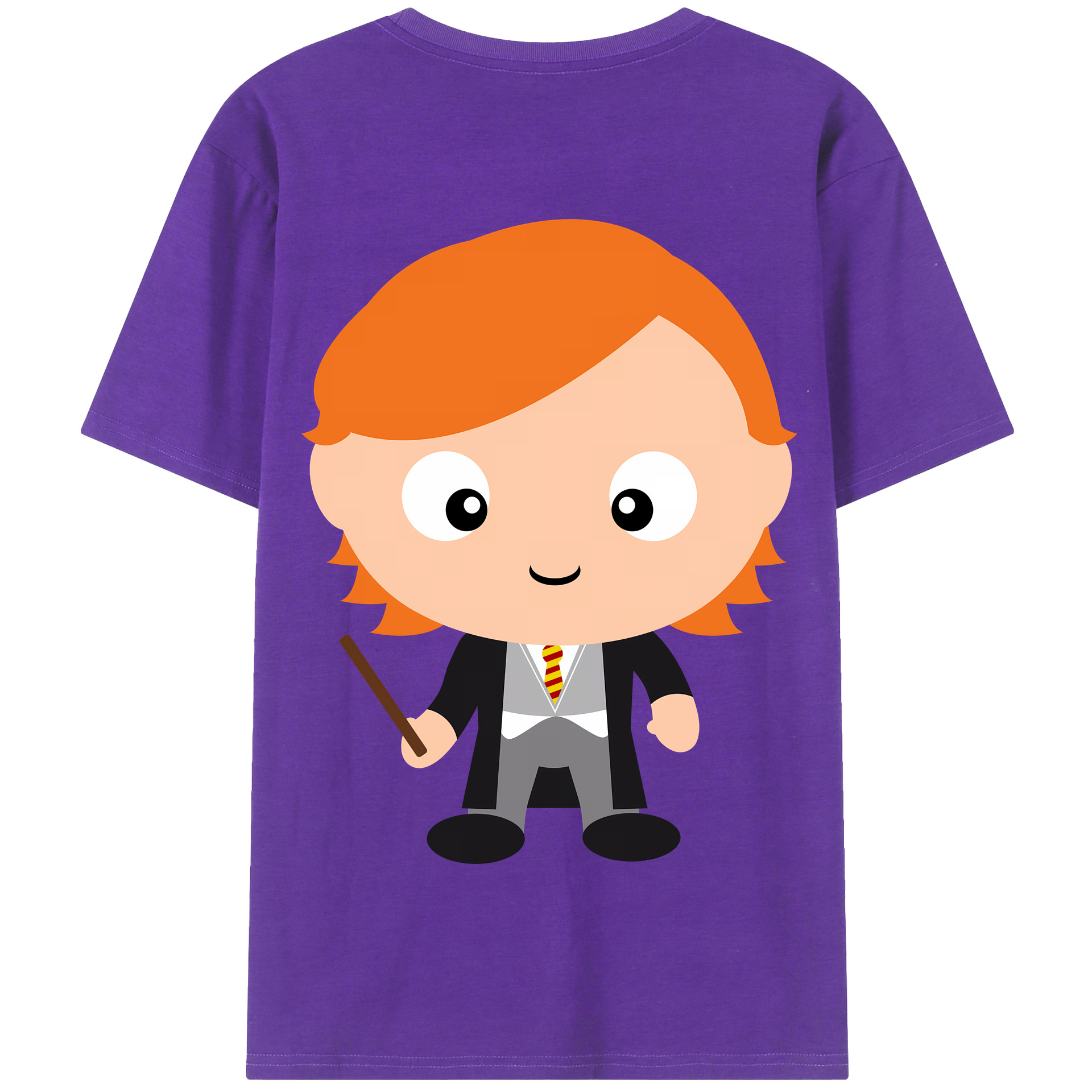 （画像用） Harry Potter ハリー・ポッターシリーズ 綿100％半袖Tシャツ（背面プリント）
