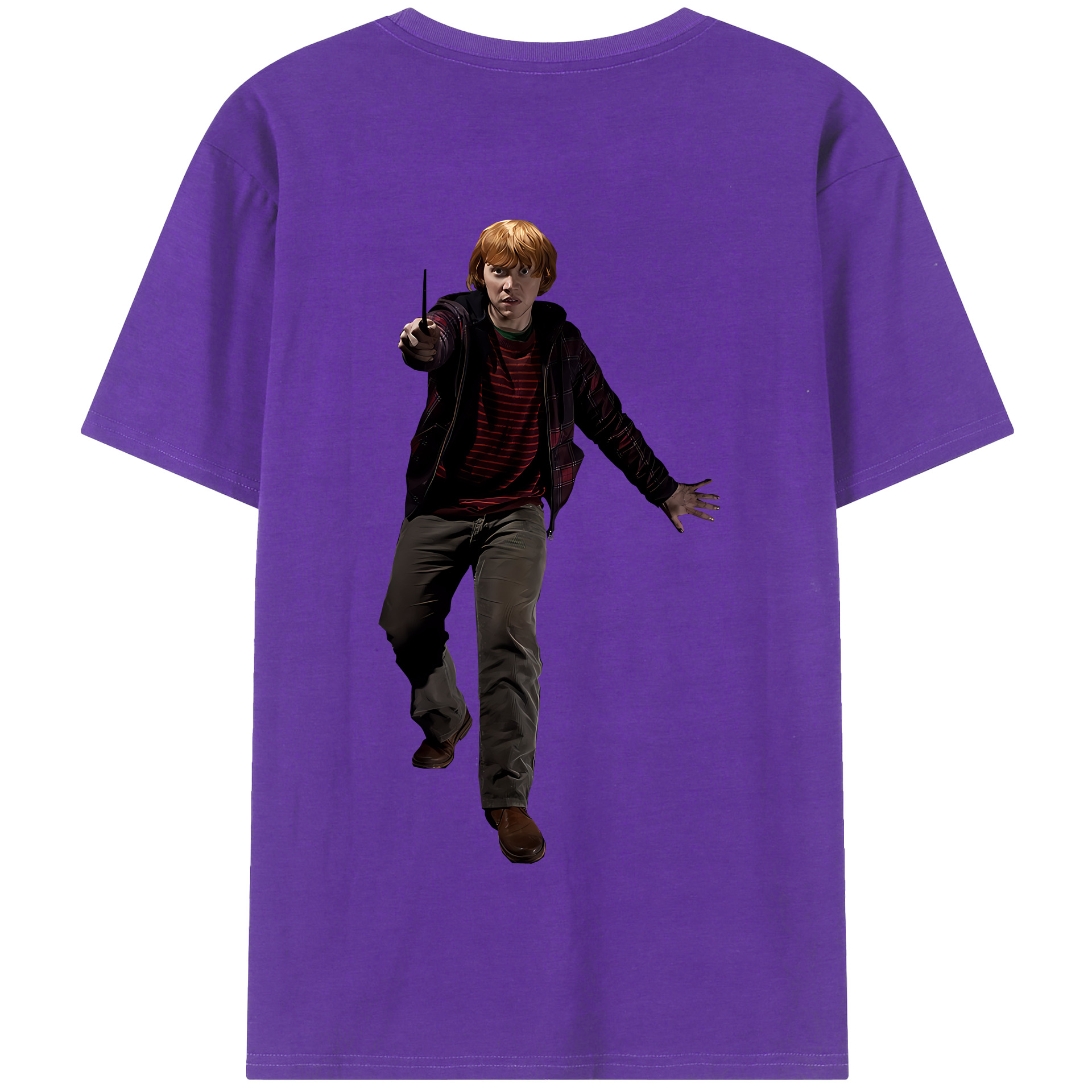 （画像用） Harry Potter ハリー・ポッターシリーズ 綿100％半袖Tシャツ（背面プリント）