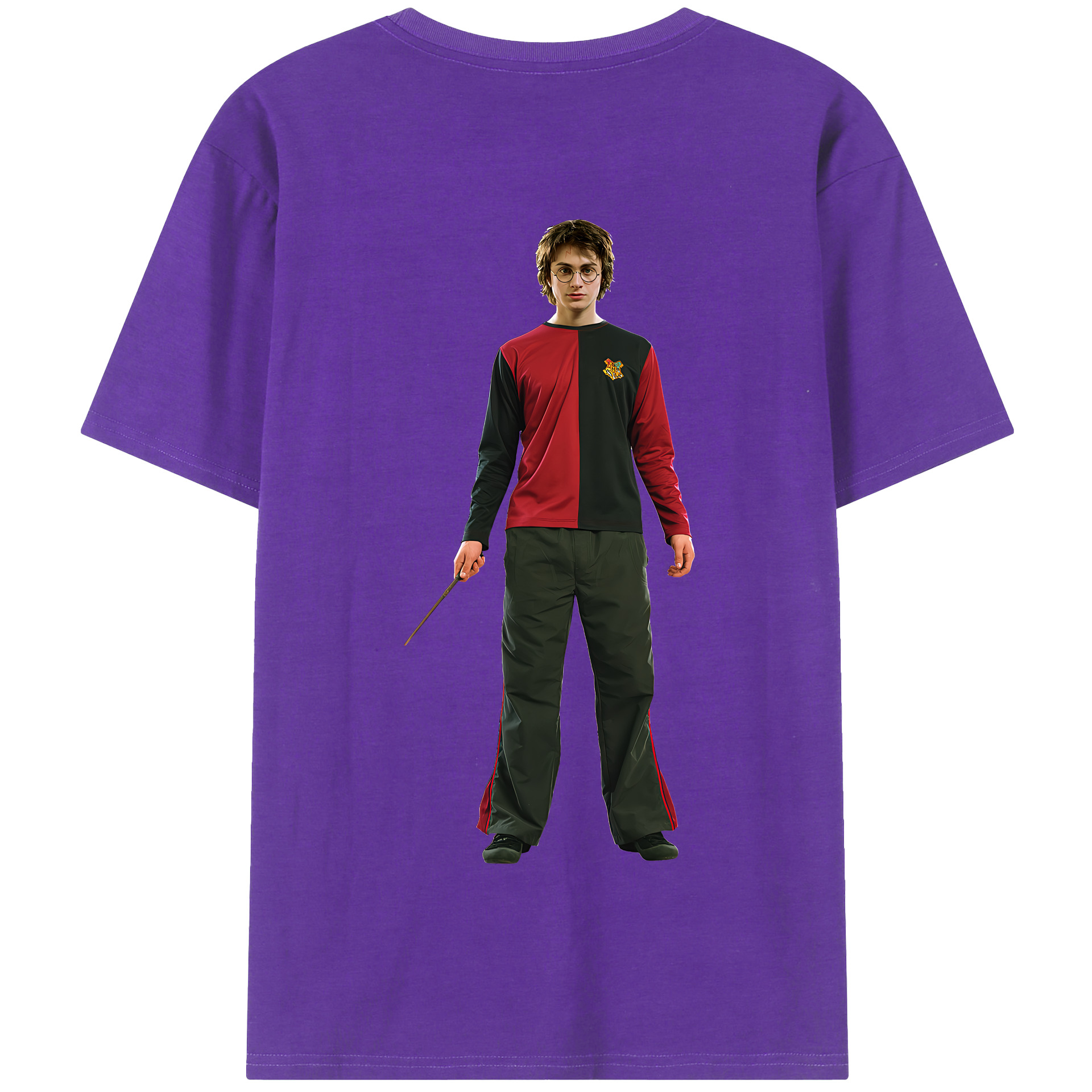 （画像用） Harry Potter ハリー・ポッターシリーズ 綿100％半袖Tシャツ（背面プリント）