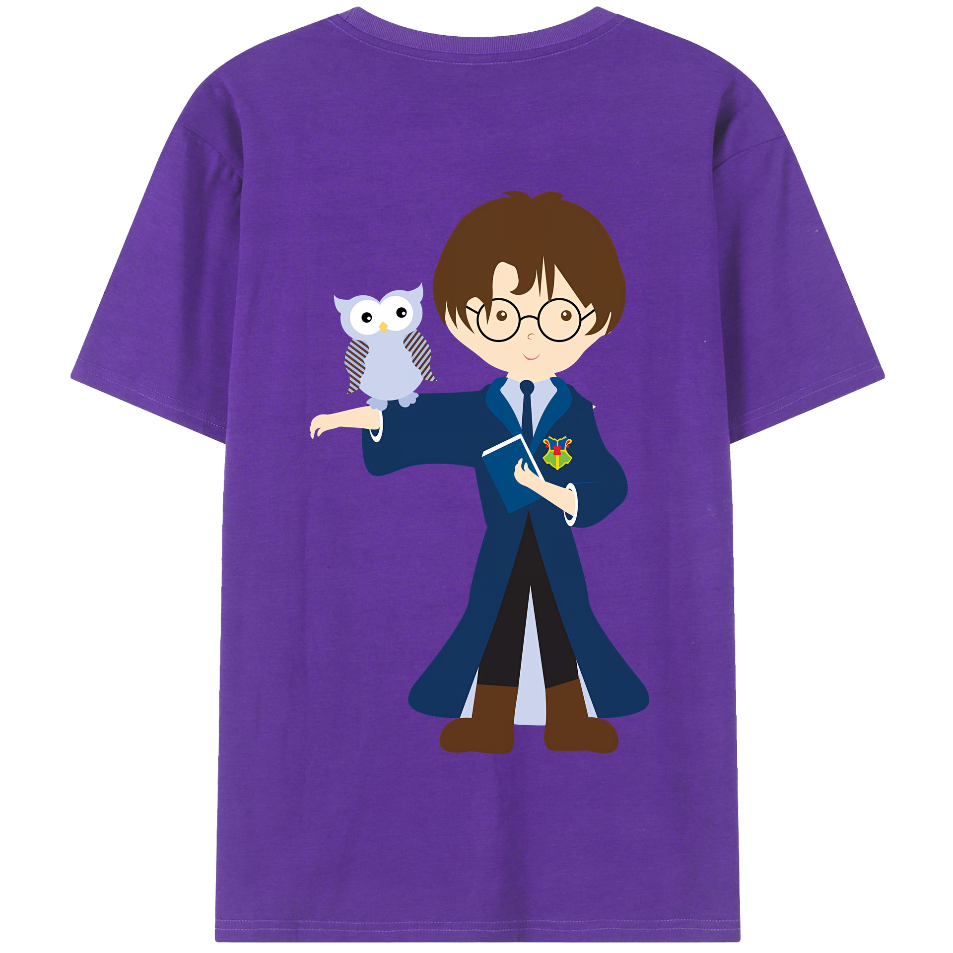 （画像用） Harry Potter ハリー・ポッターシリーズ 綿100％半袖Tシャツ（背面プリント）