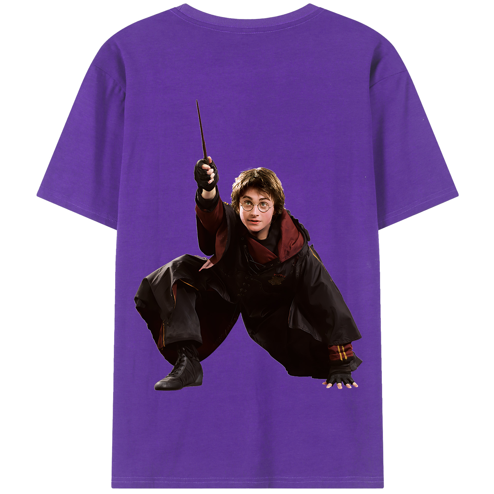 （画像用） Harry Potter ハリー・ポッターシリーズ 綿100％半袖Tシャツ（背面プリント）