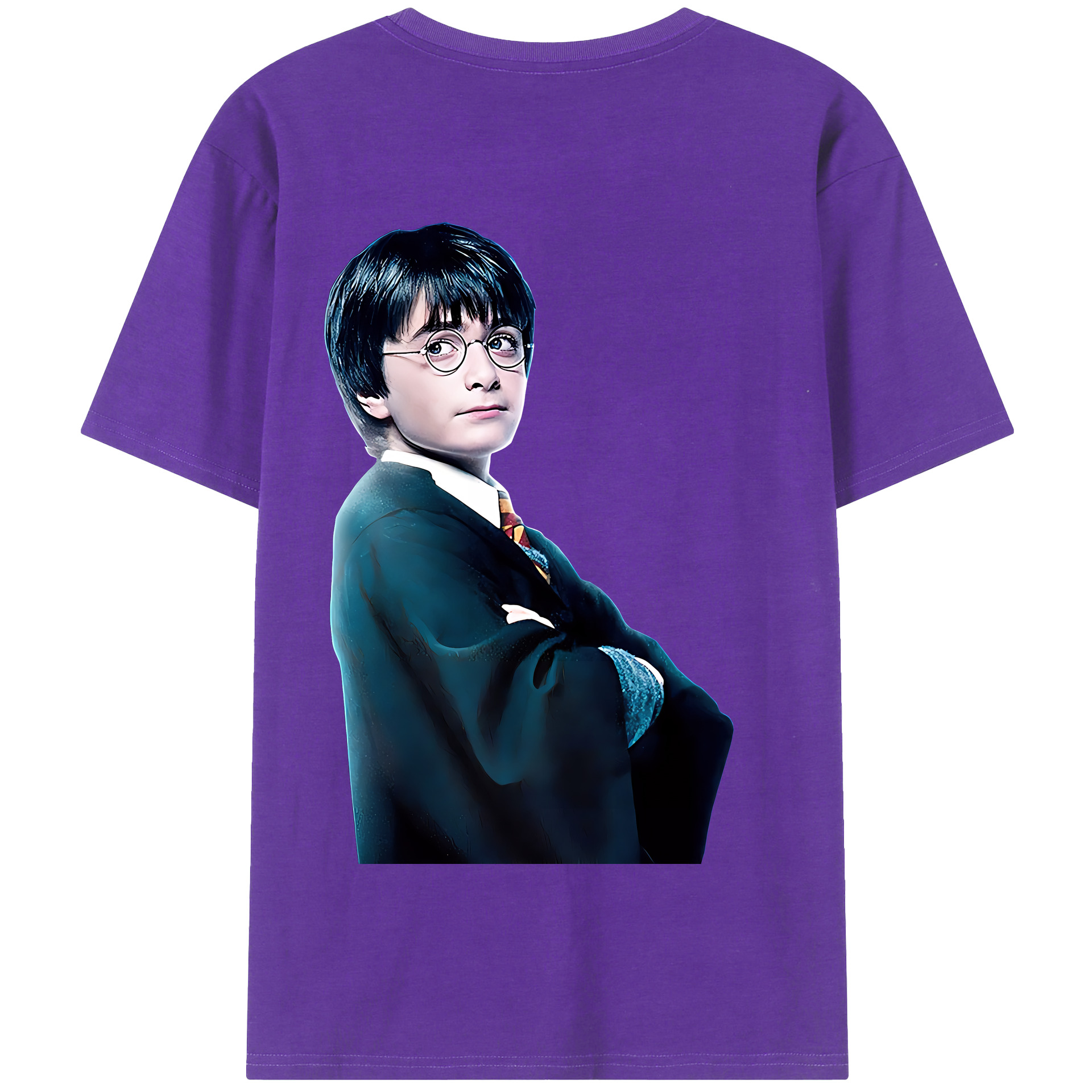 （画像用） Harry Potter ハリー・ポッターシリーズ 綿100％半袖Tシャツ（背面プリント）