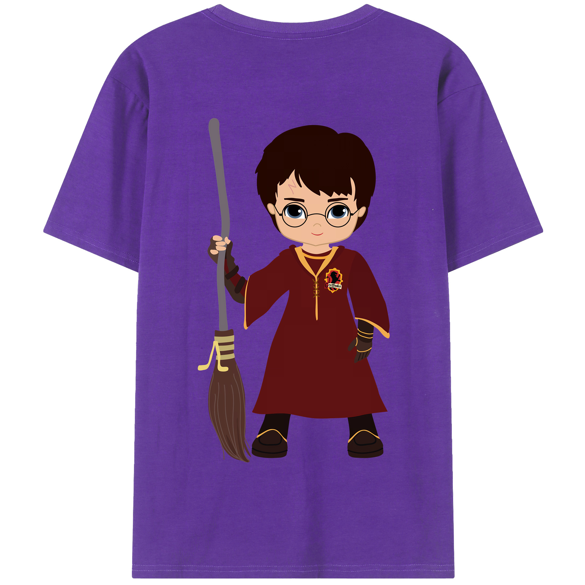 （画像用） Harry Potter ハリー・ポッターシリーズ 綿100％半袖Tシャツ（背面プリント）