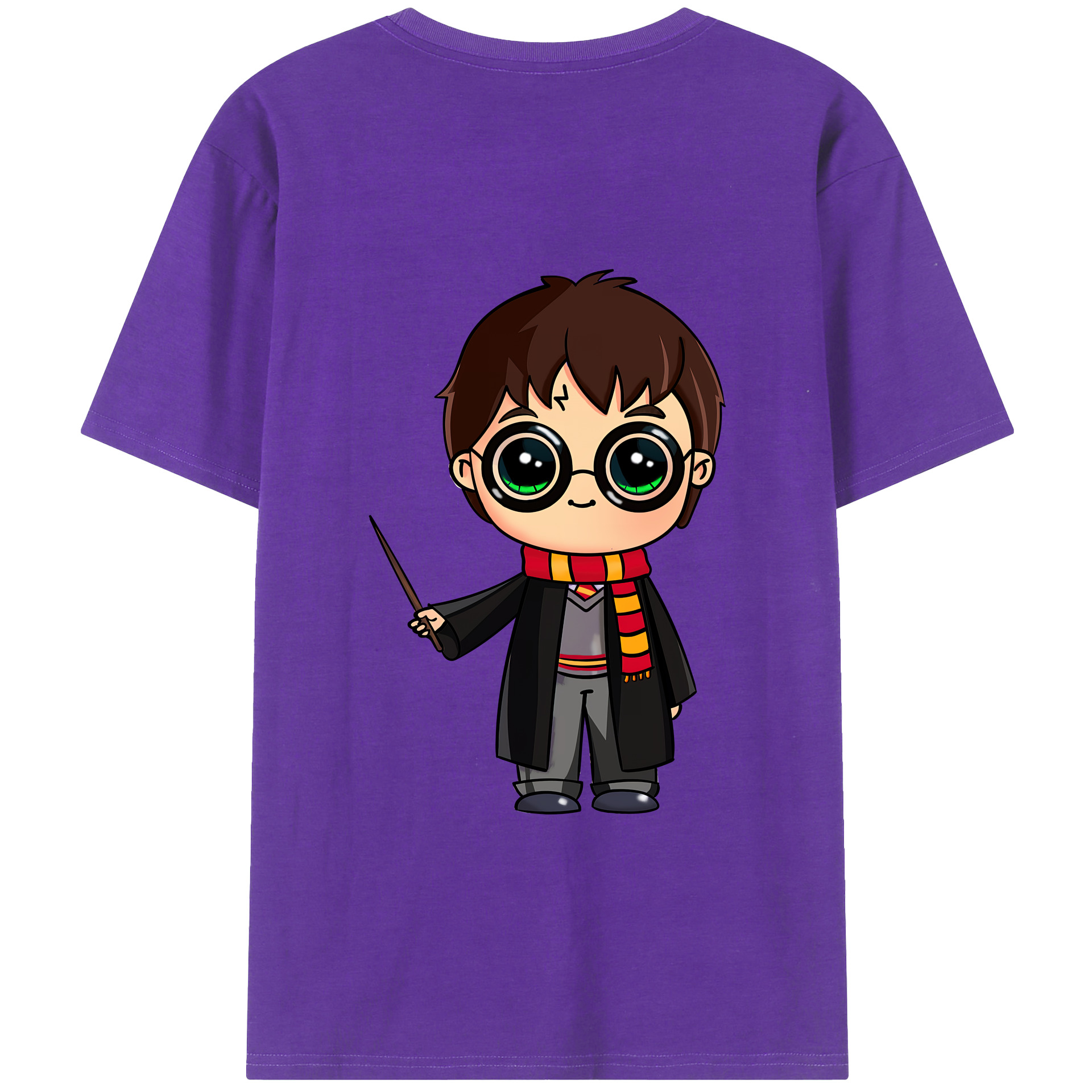 （画像用） Harry Potter ハリー・ポッターシリーズ 綿100％半袖Tシャツ（背面プリント）