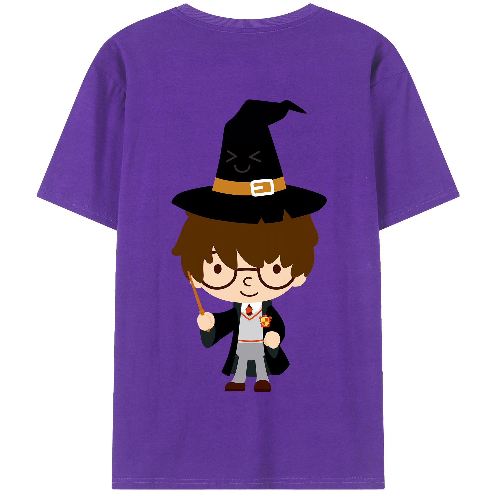 （画像用） Harry Potter ハリー・ポッターシリーズ 綿100％半袖Tシャツ（背面プリント）