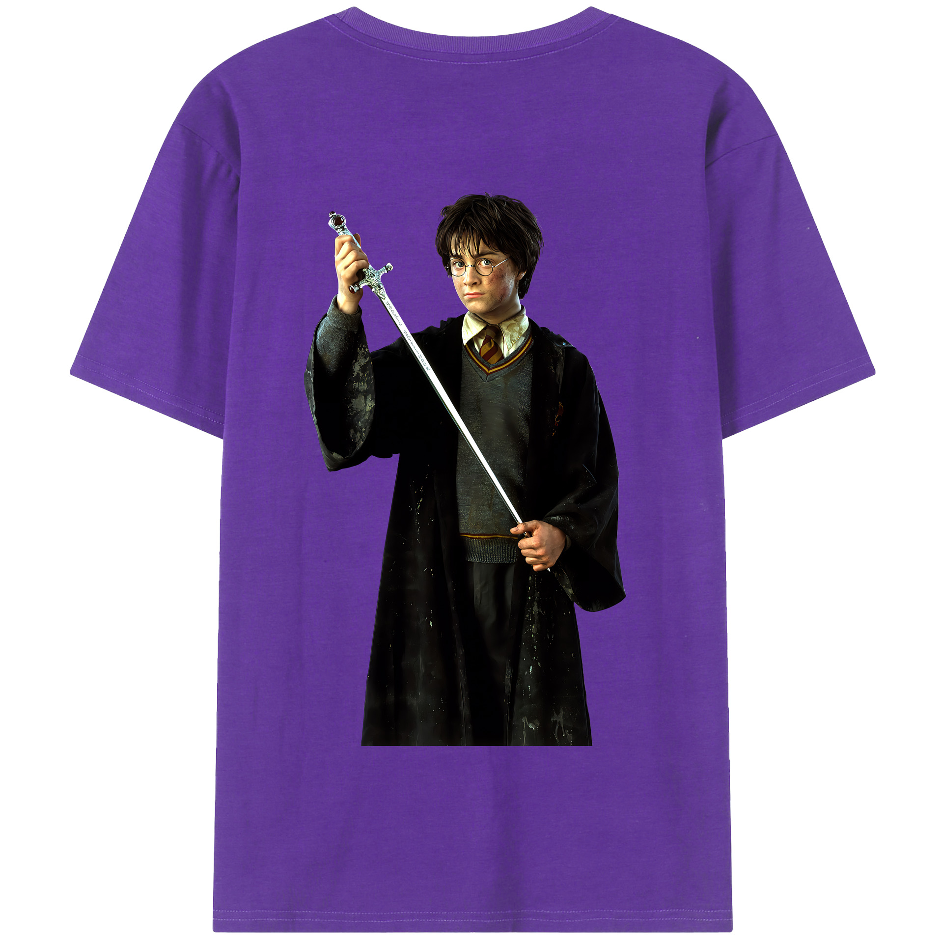 （画像用） Harry Potter ハリー・ポッターシリーズ 綿100％半袖Tシャツ（背面プリント）