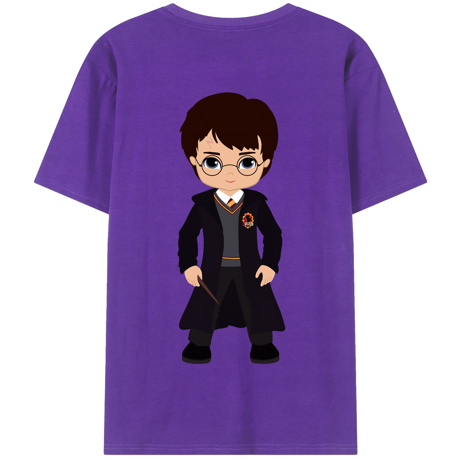 （画像用） Harry Potter ハリー・ポッターシリーズ 綿100％半袖Tシャツ（背面プリント）