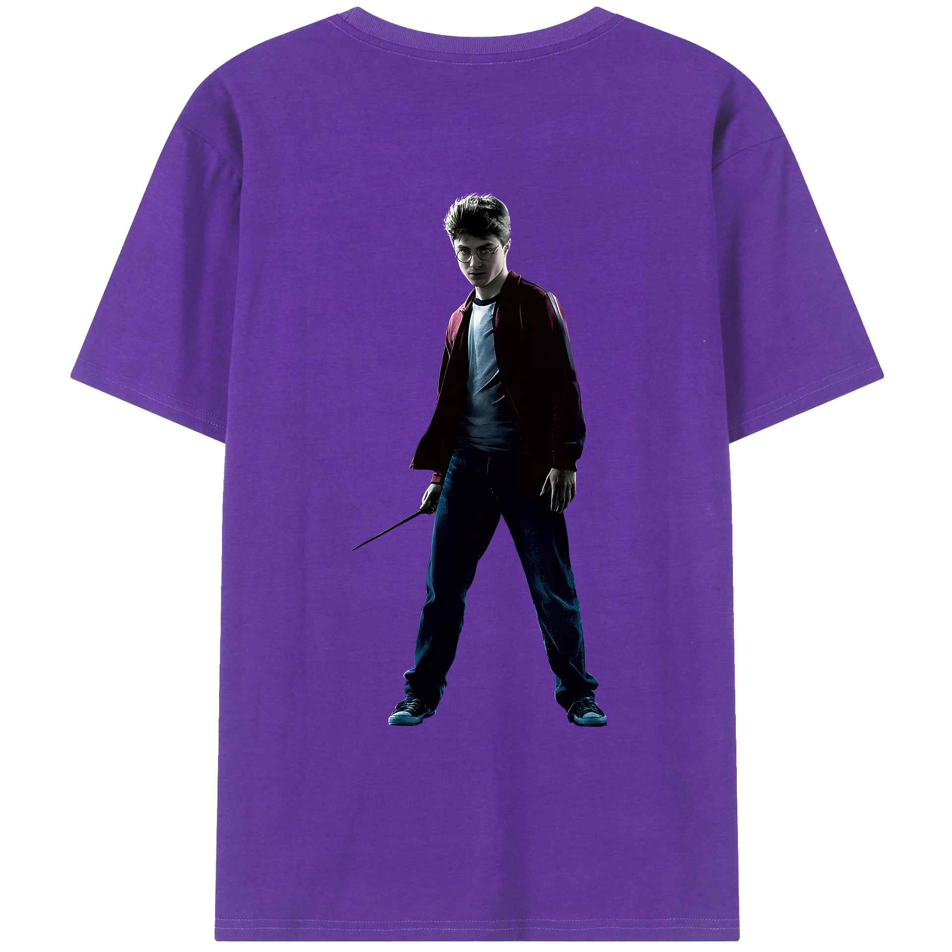 （画像用） Harry Potter ハリー・ポッターシリーズ 綿100％半袖Tシャツ（背面プリント）