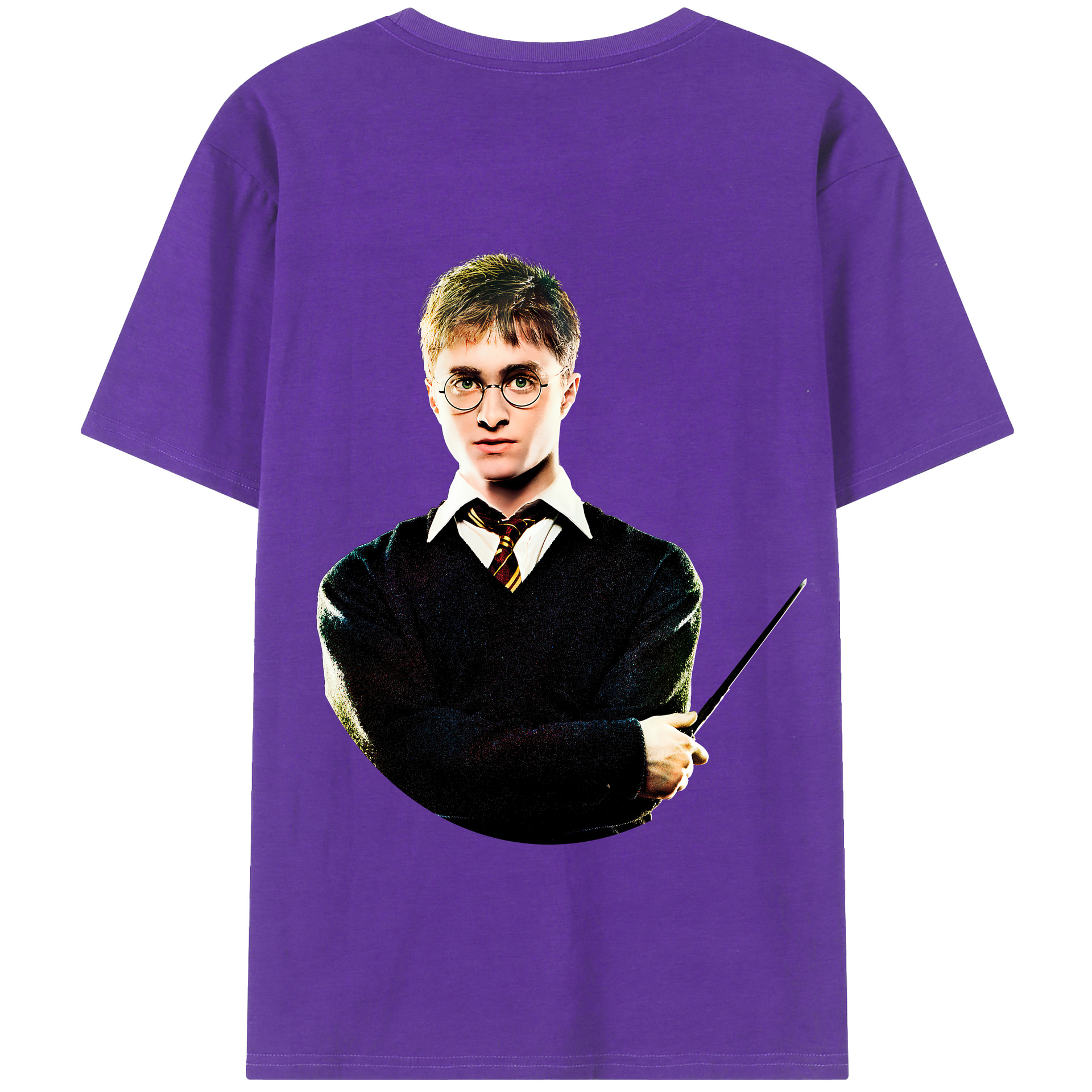（画像用） Harry Potter ハリー・ポッターシリーズ 綿100％半袖Tシャツ（背面プリント）