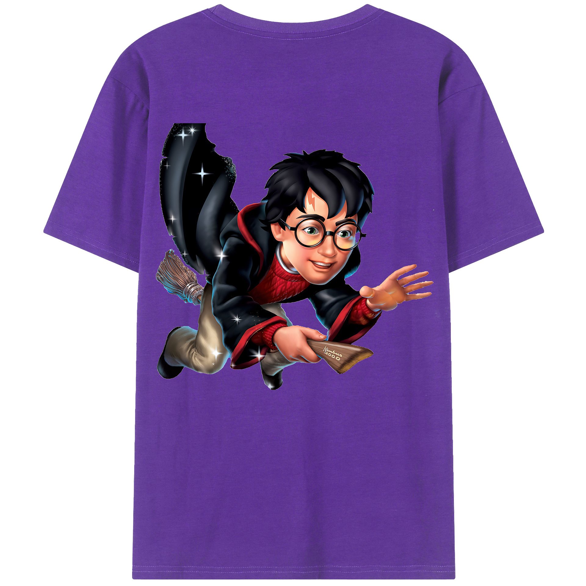 （画像用） Harry Potter ハリー・ポッターシリーズ 綿100％半袖Tシャツ（背面プリント）
