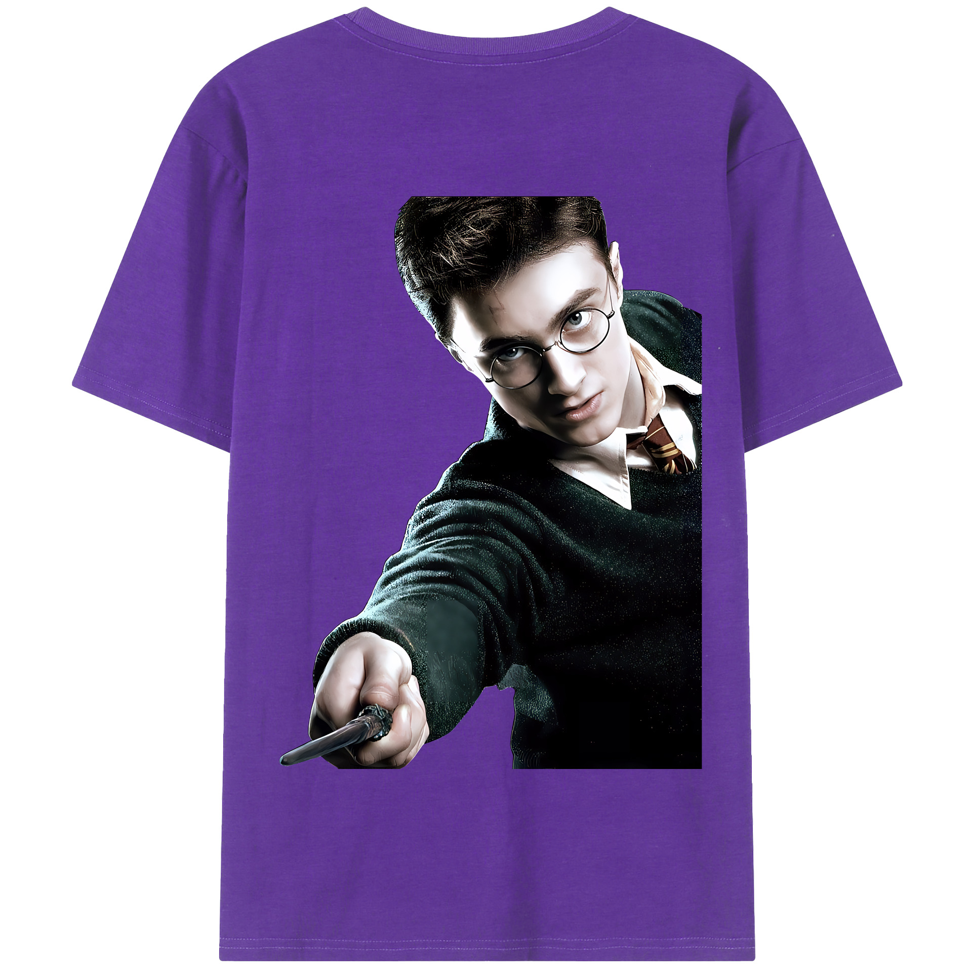 （画像用） Harry Potter ハリー・ポッターシリーズ 綿100％半袖Tシャツ（背面プリント）