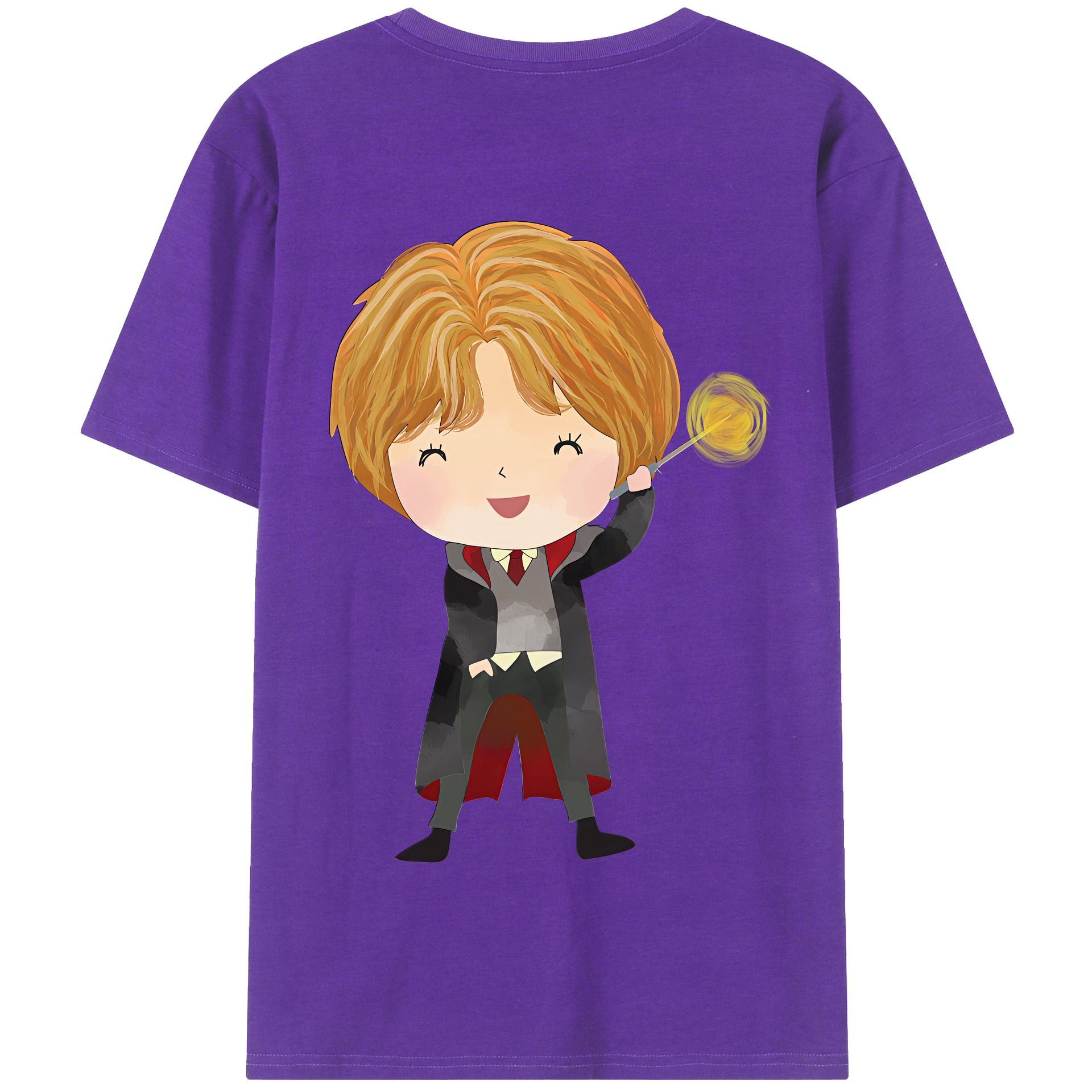 （画像用） Harry Potter ハリー・ポッターシリーズ 綿100％半袖Tシャツ（背面プリント）