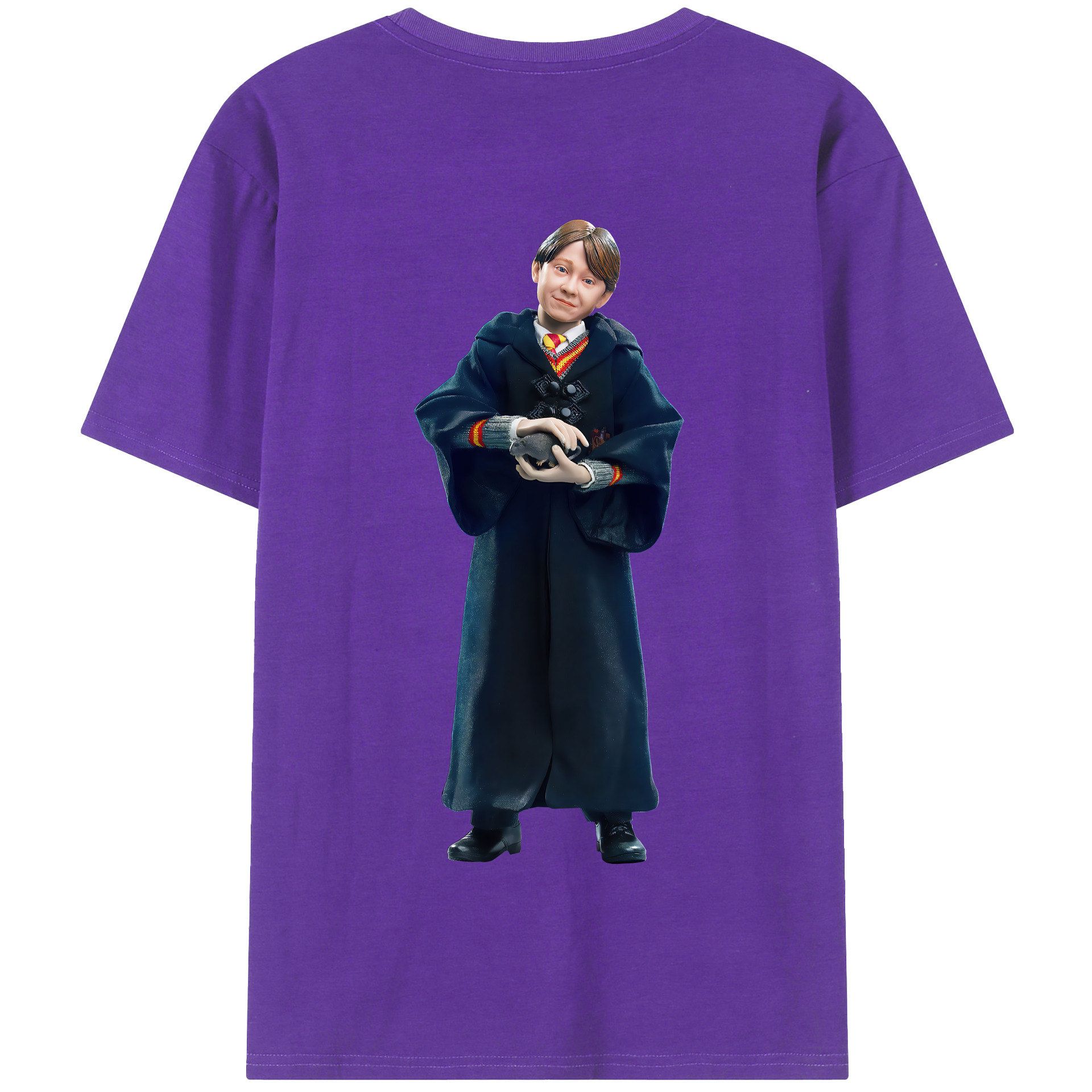 （画像用） Harry Potter ハリー・ポッターシリーズ 綿100％半袖Tシャツ（背面プリント）