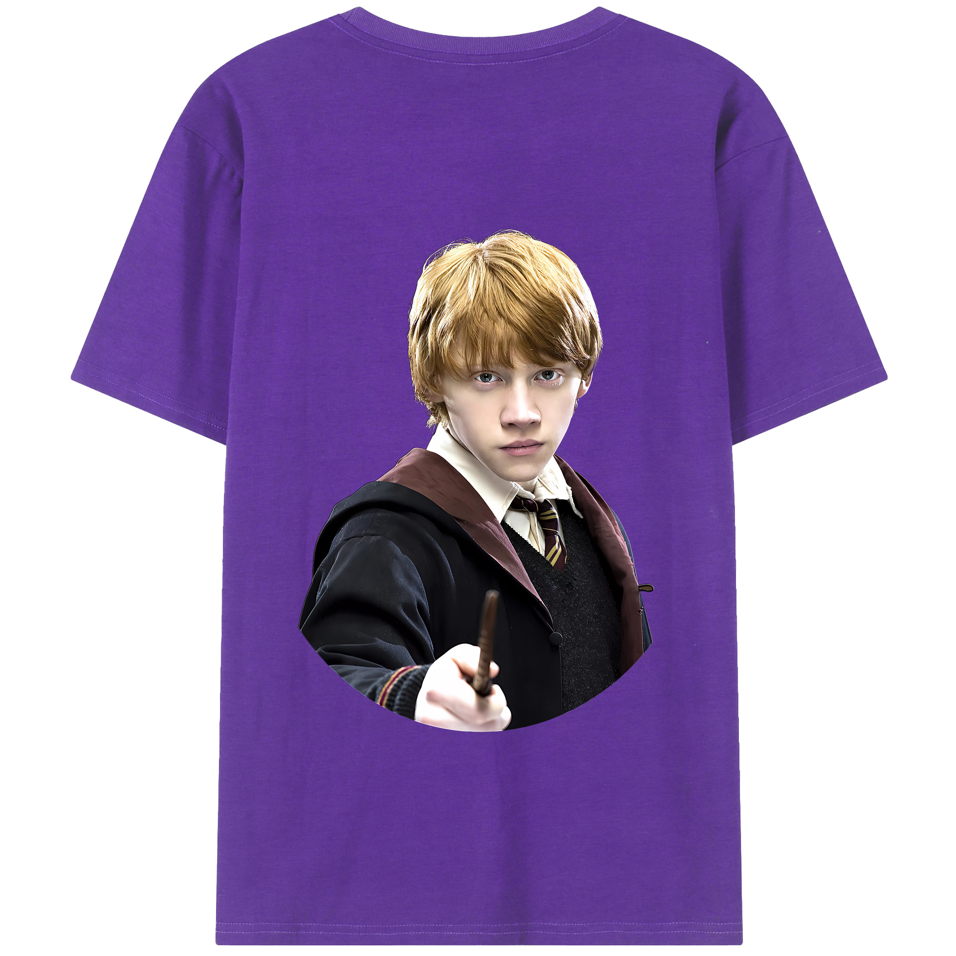 （画像用） Harry Potter ハリー・ポッターシリーズ 綿100％半袖Tシャツ（背面プリント）