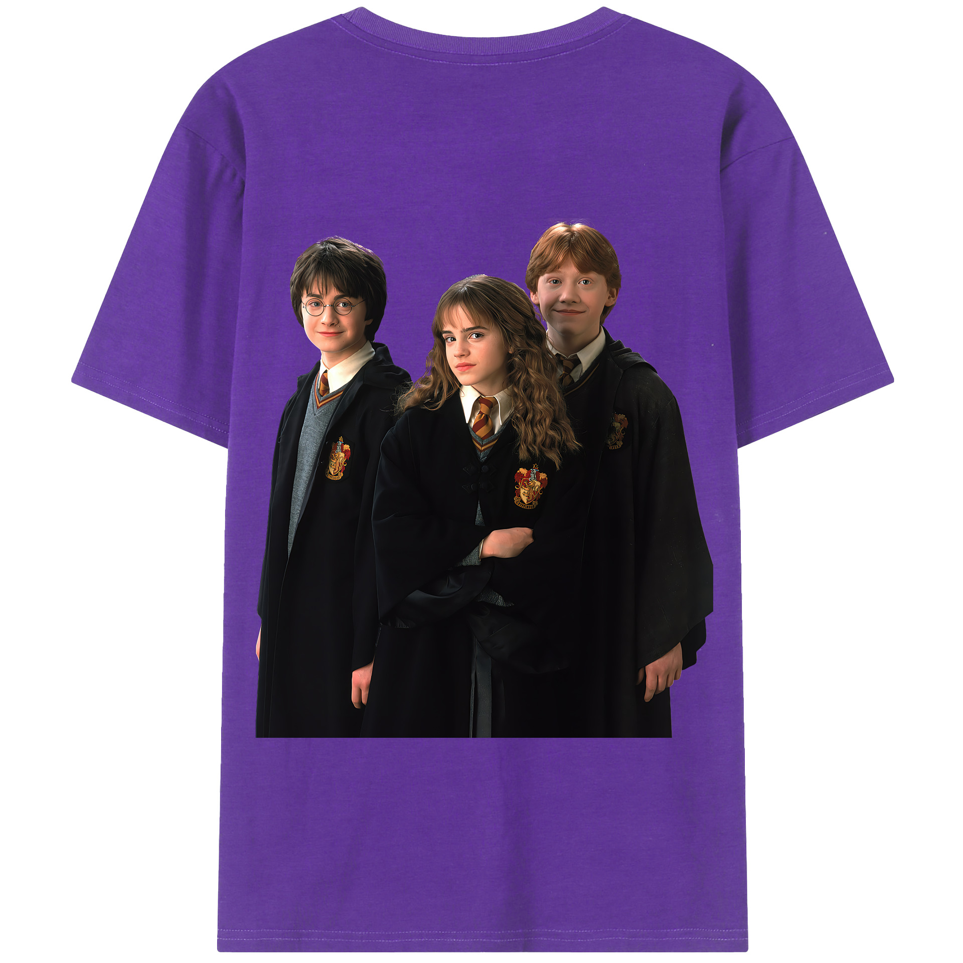 （画像用） Harry Potter ハリー・ポッターシリーズ 綿100％半袖Tシャツ（背面プリント）