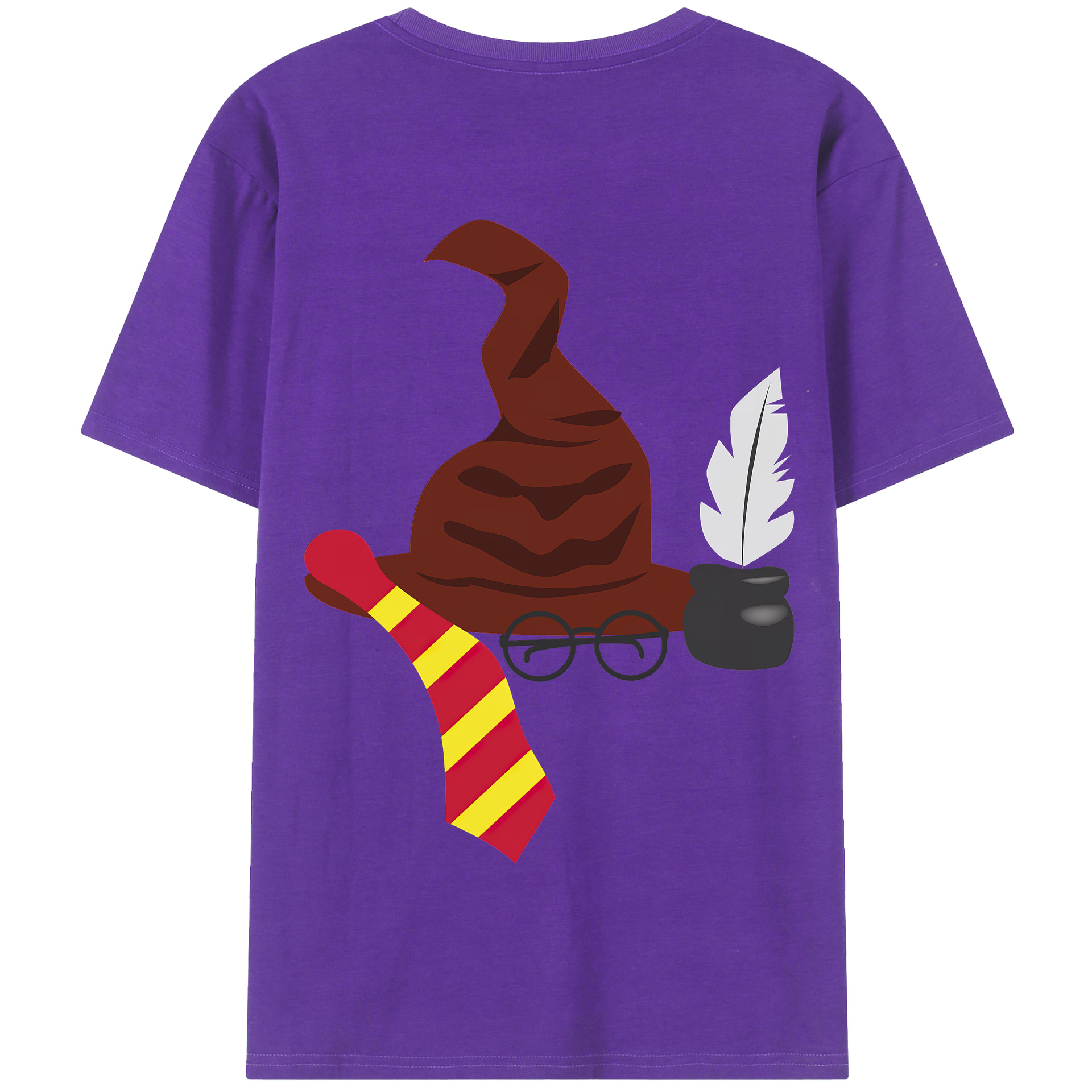 （画像用） Harry Potter ハリー・ポッターシリーズ 綿100％半袖Tシャツ（背面プリント）