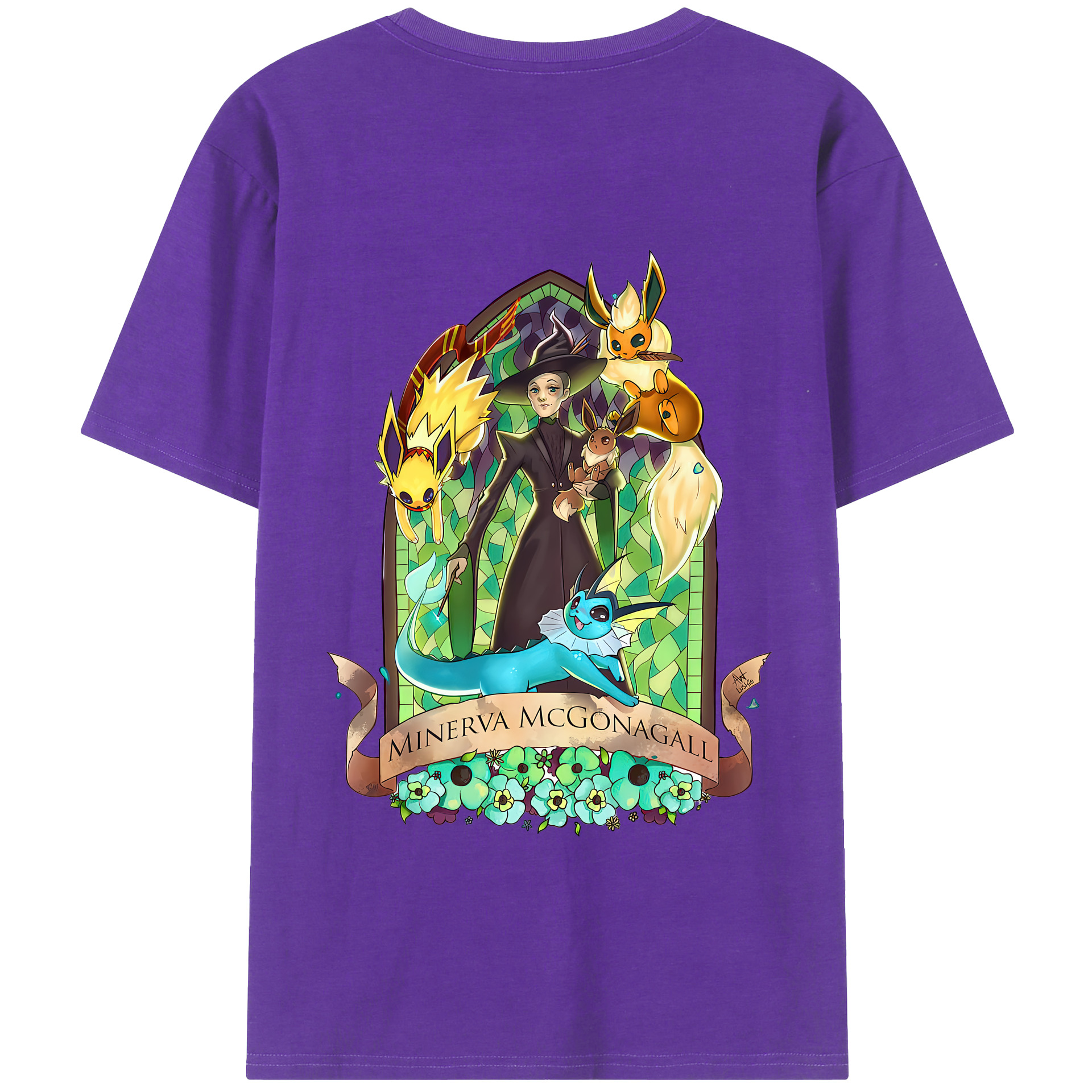 （画像用） Harry Potter ハリー・ポッターシリーズ 綿100％半袖Tシャツ（背面プリント）