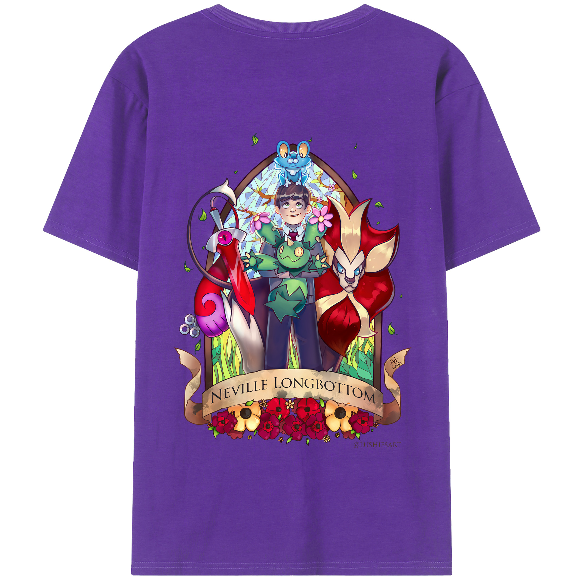 （画像用） Harry Potter ハリー・ポッターシリーズ 綿100％半袖Tシャツ（背面プリント）