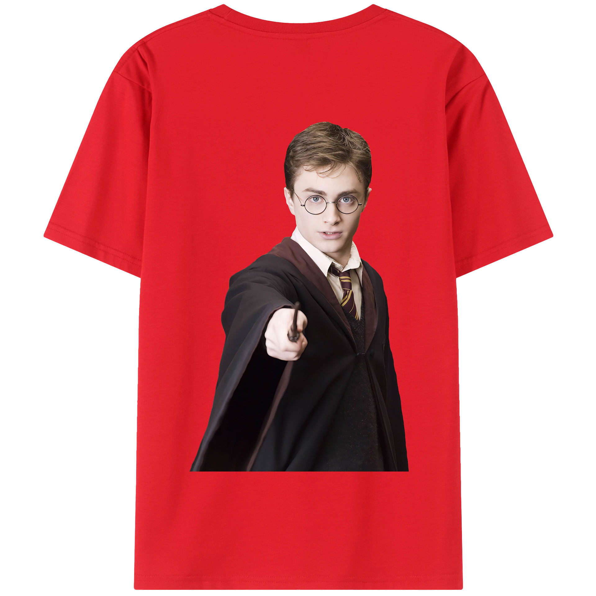 （画像用） Harry Potter ハリー・ポッターシリーズ 綿100％半袖Tシャツ（背面プリント）