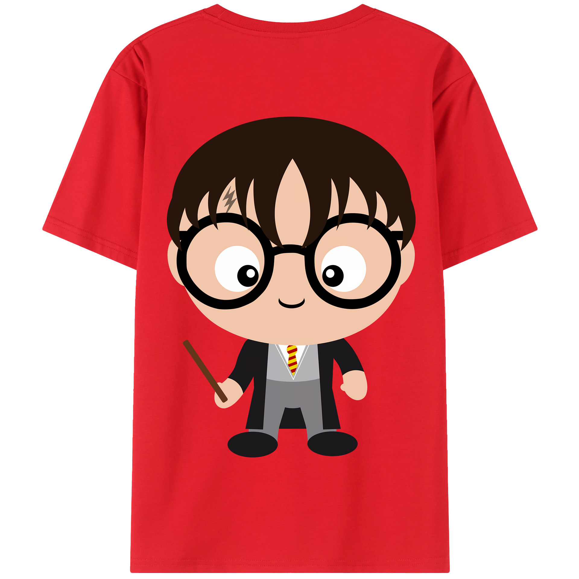 （画像用） Harry Potter ハリー・ポッターシリーズ 綿100％半袖Tシャツ（背面プリント）
