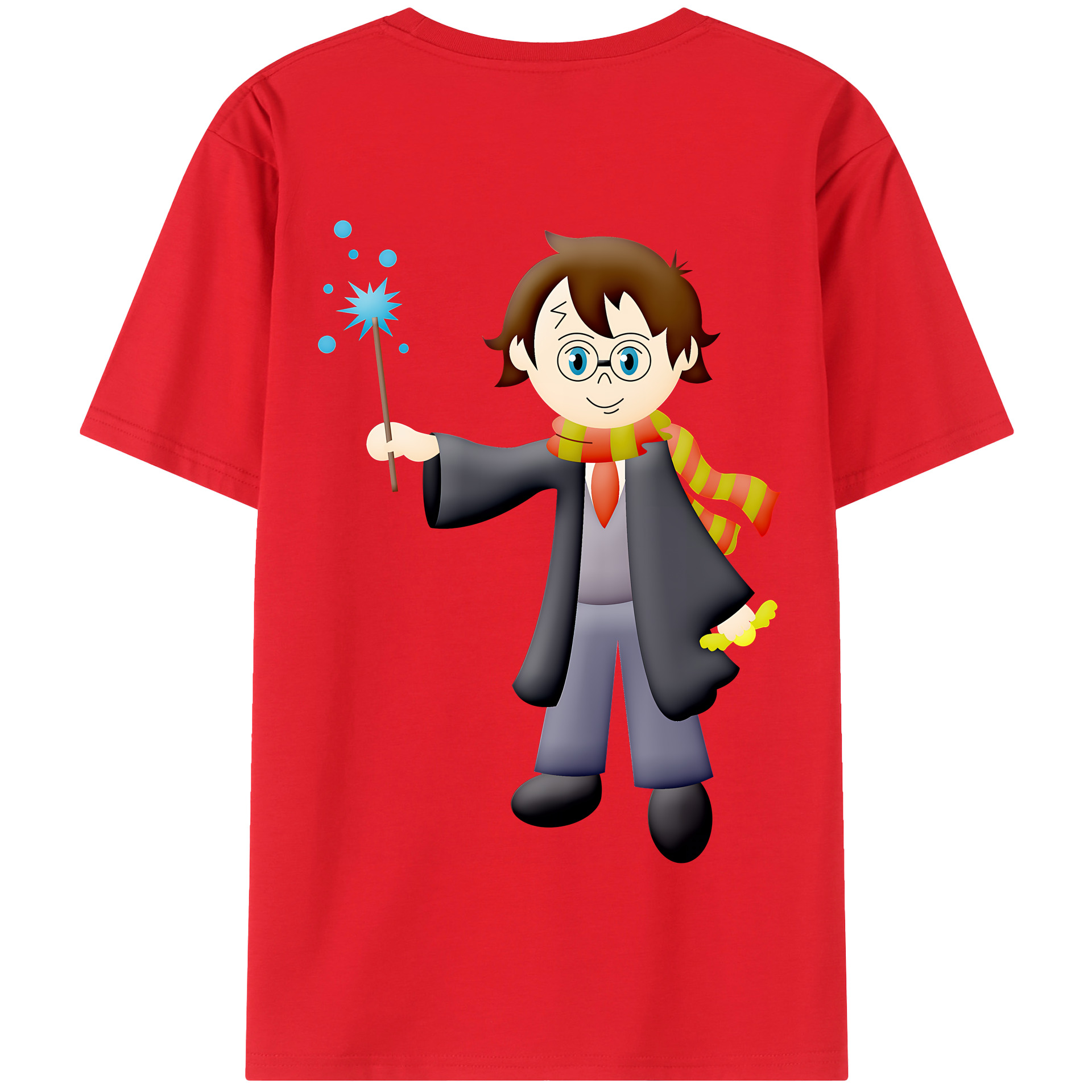 （画像用） Harry Potter ハリー・ポッターシリーズ 綿100％半袖Tシャツ（背面プリント）