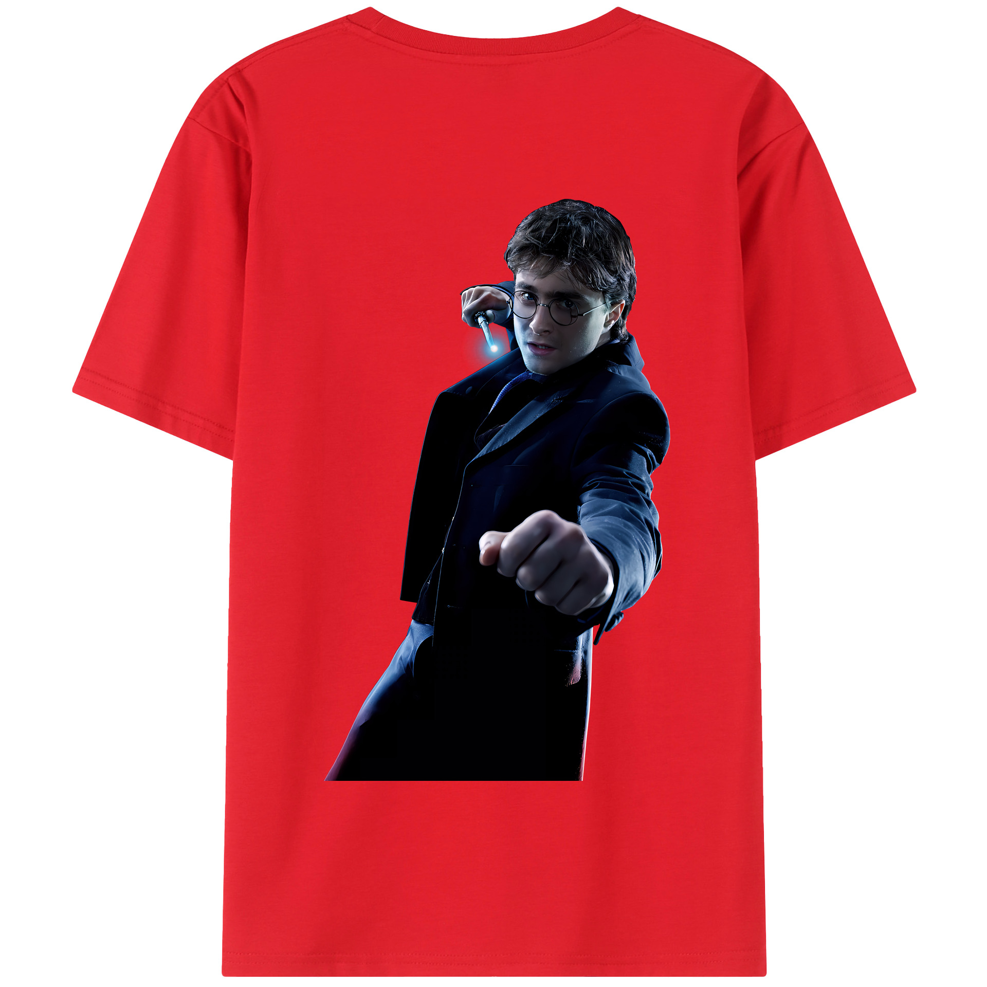 （画像用） Harry Potter ハリー・ポッターシリーズ 綿100％半袖Tシャツ（背面プリント）