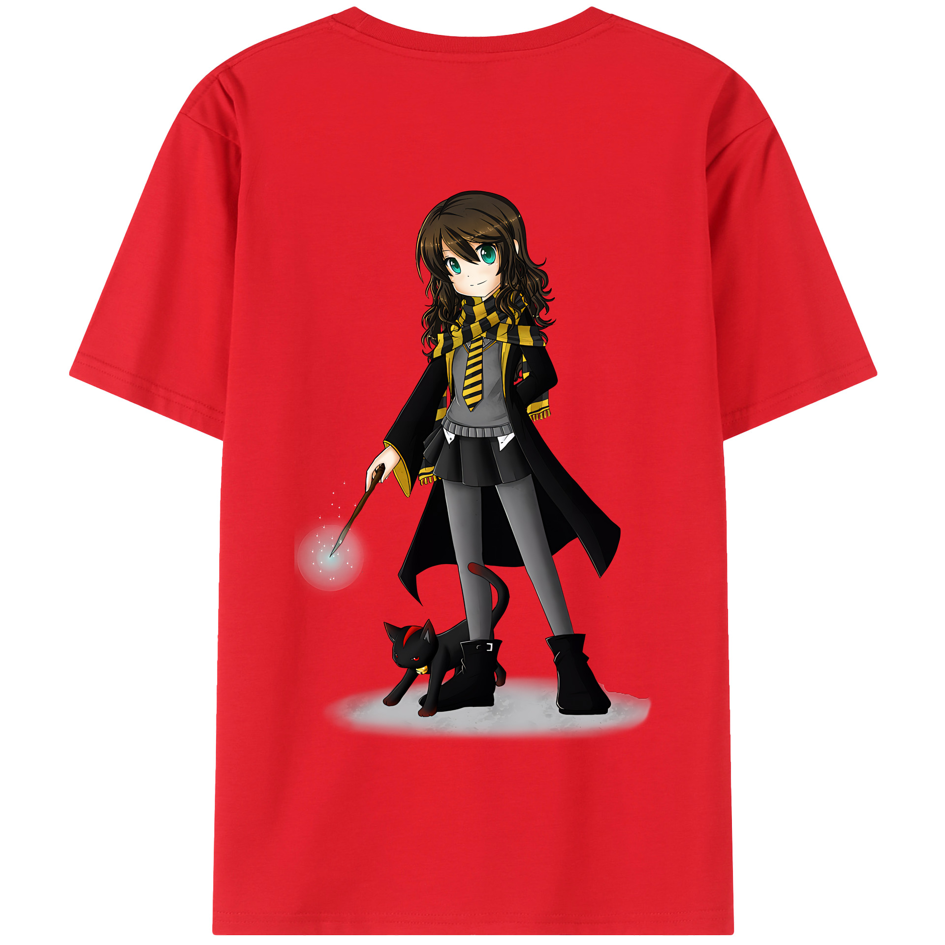 （画像用） Harry Potter ハリー・ポッターシリーズ 綿100％半袖Tシャツ（背面プリント）