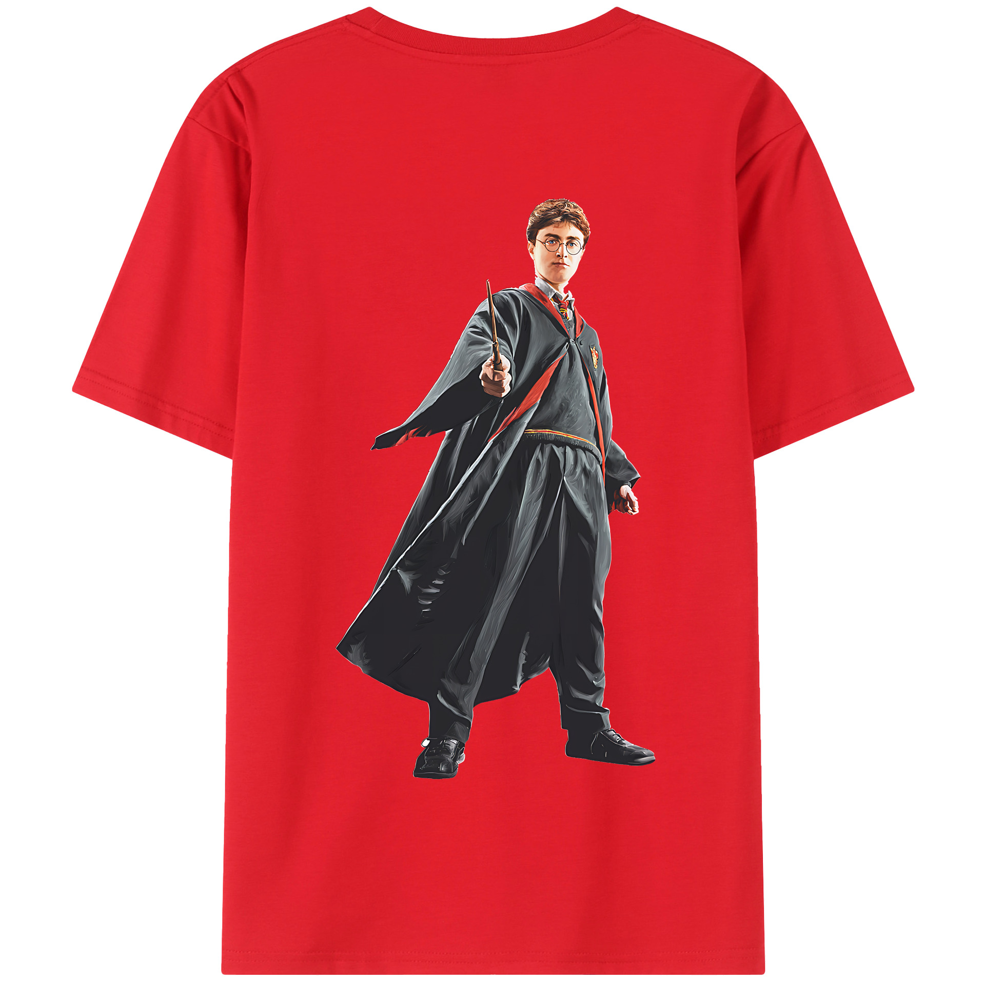 （画像用） Harry Potter ハリー・ポッターシリーズ 綿100％半袖Tシャツ（背面プリント）