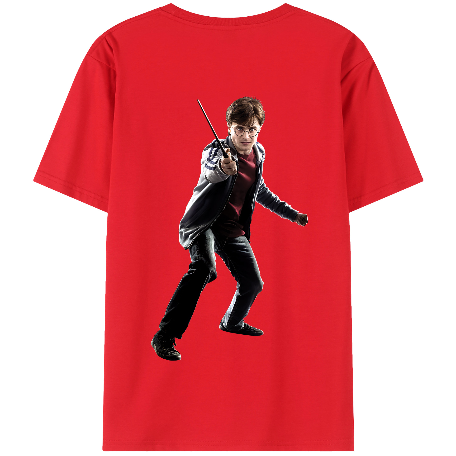 （画像用） Harry Potter ハリー・ポッターシリーズ 綿100％半袖Tシャツ（背面プリント）
