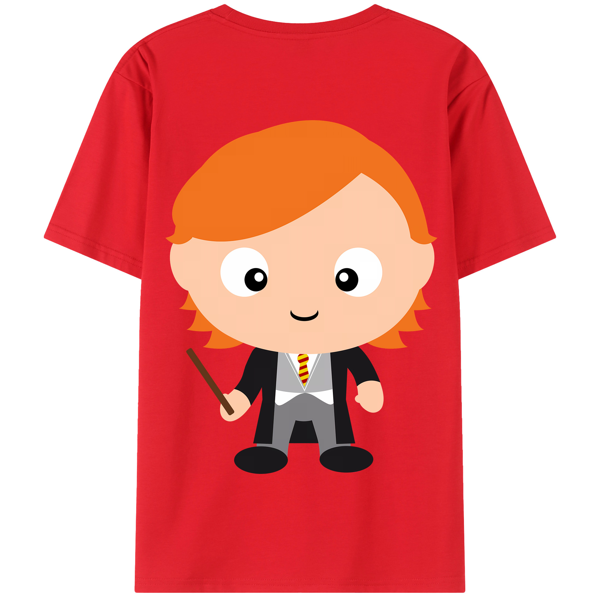 （画像用） Harry Potter ハリー・ポッターシリーズ 綿100％半袖Tシャツ（背面プリント）