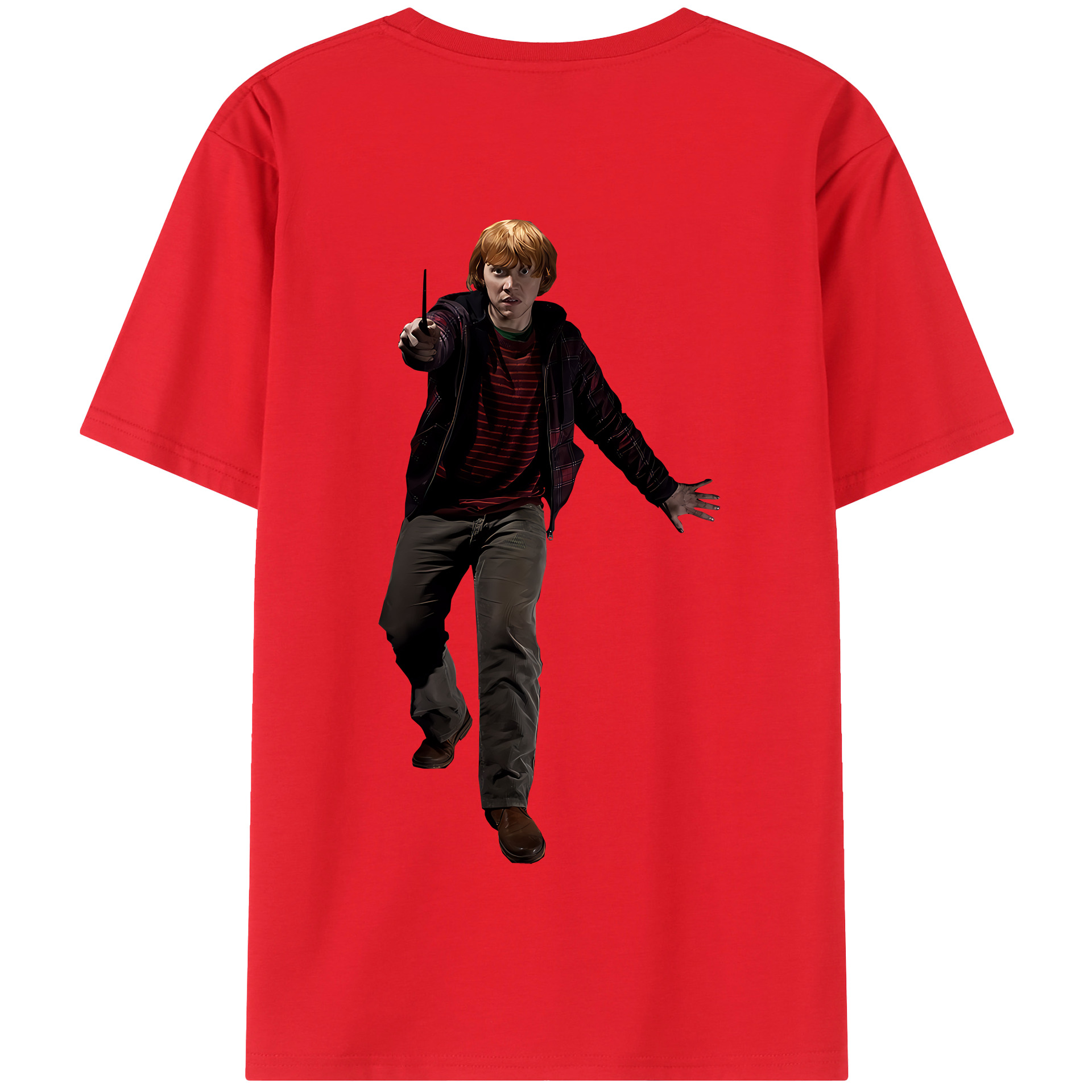 （画像用） Harry Potter ハリー・ポッターシリーズ 綿100％半袖Tシャツ（背面プリント）