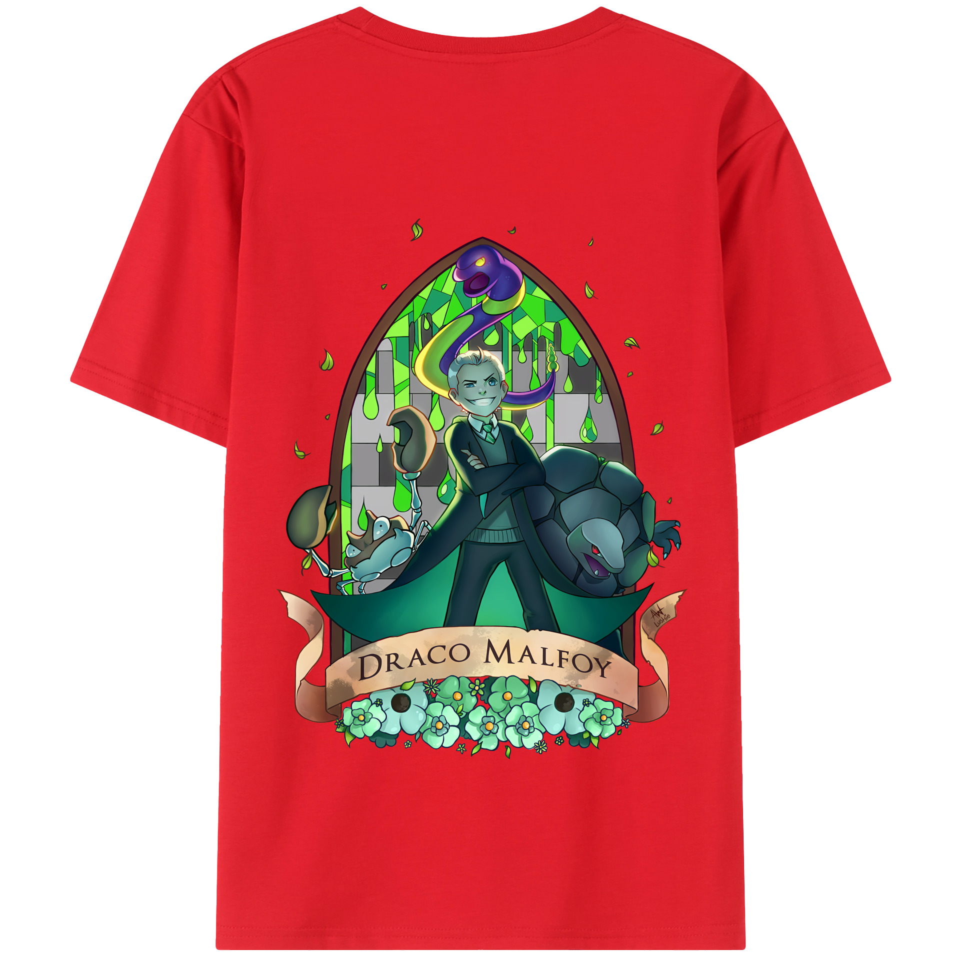 （画像用） Harry Potter ハリー・ポッターシリーズ 綿100％半袖Tシャツ（背面プリント）