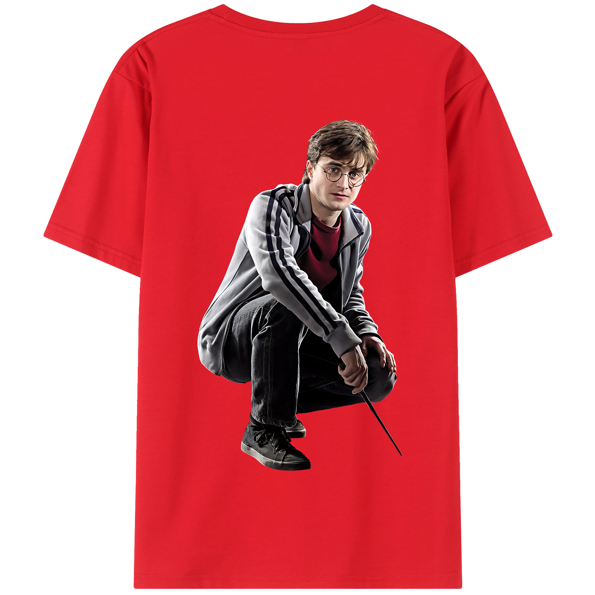 （画像用） Harry Potter ハリー・ポッターシリーズ 綿100％半袖Tシャツ（背面プリント）