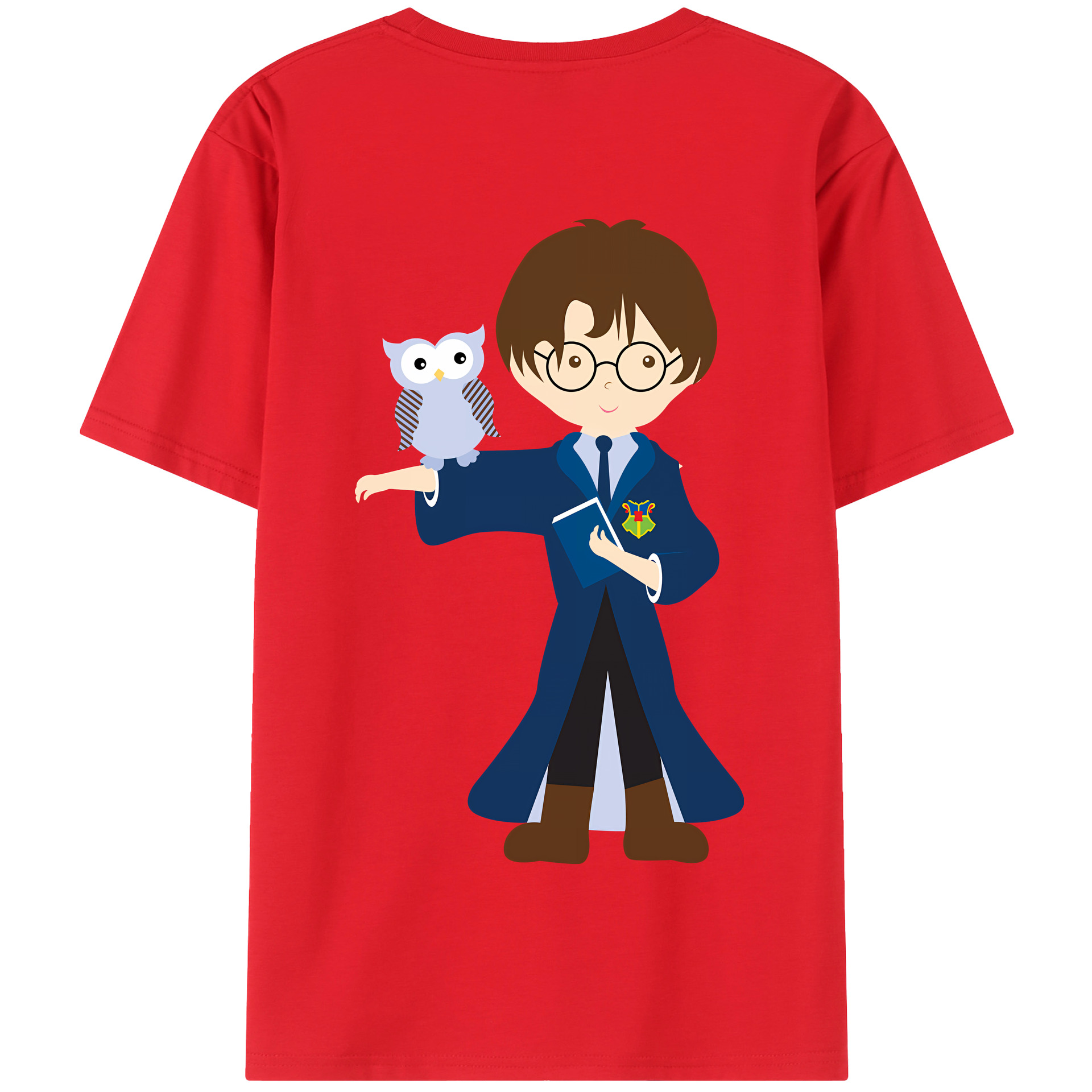 （画像用） Harry Potter ハリー・ポッターシリーズ 綿100％半袖Tシャツ（背面プリント）